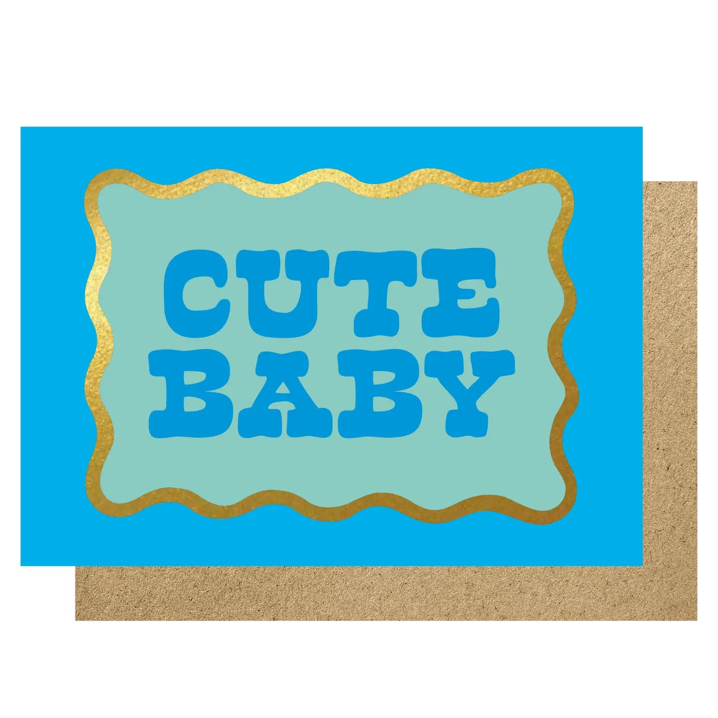 CUTE BABY BLUE NSCALLOP | CARD BY LUCKY INK - OTHERLETTERS