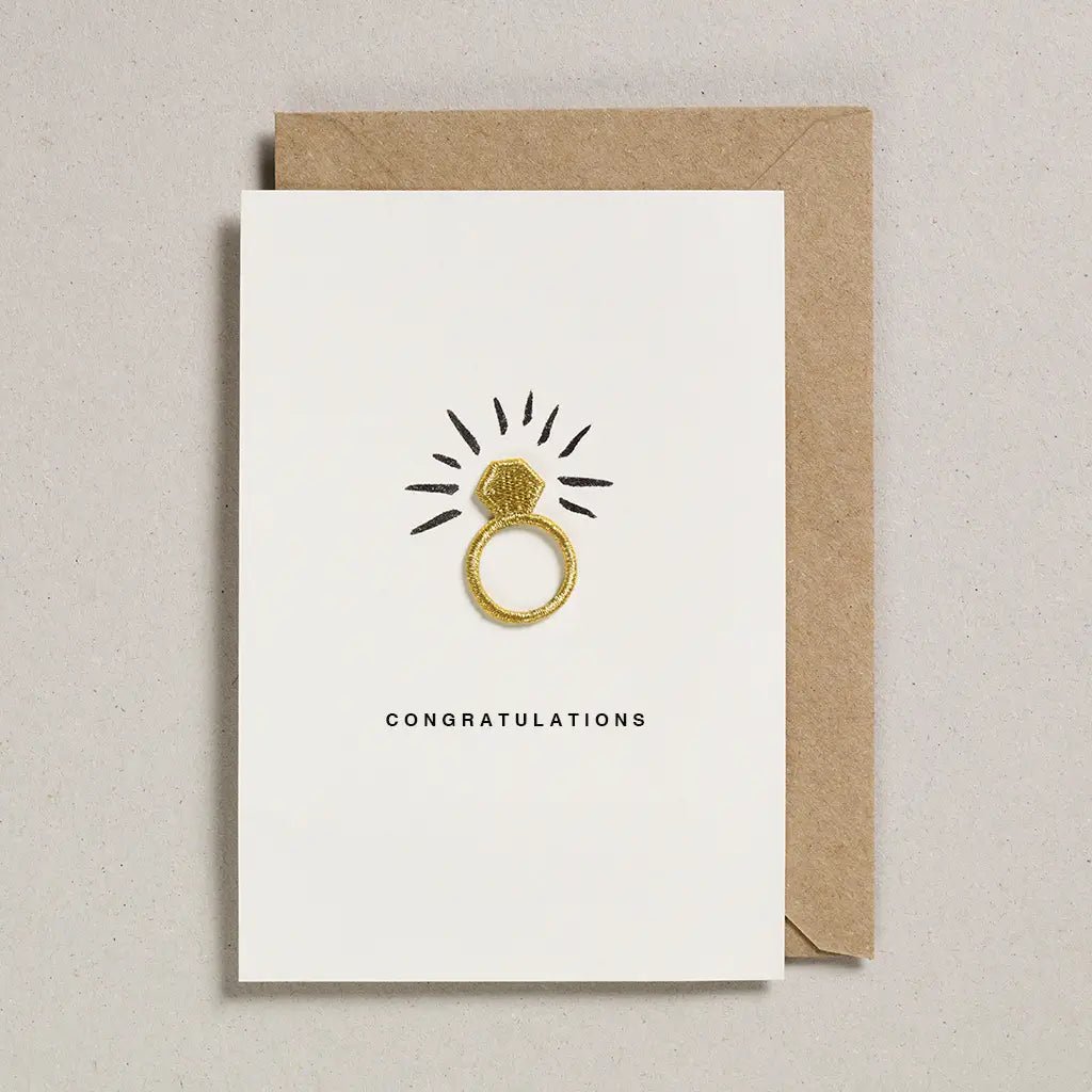 CONGRATULATIONS IRON ON CHARM| CARD BY PETRA BOASE - OTHERLETTERS