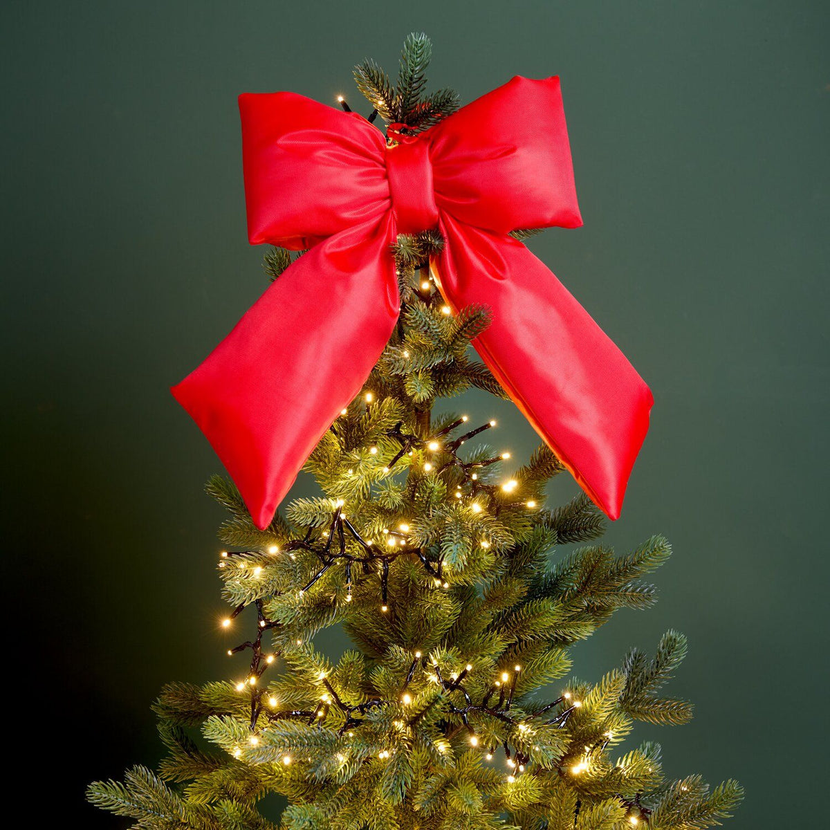 MATTE RED PUFFY BOW | LARGE