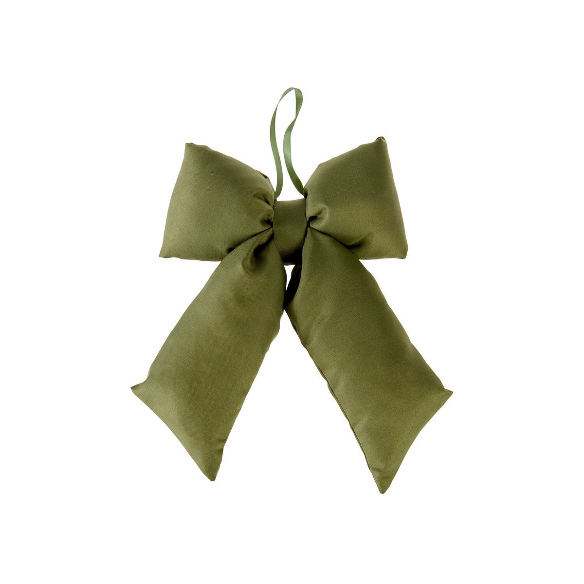 MATTE GREEN PUFFY BOW | LARGE
