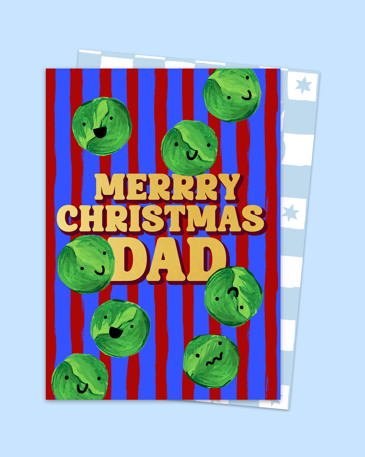 MERRY CHRISTMAS DAD SPROUTS | CARD BY ELEANOR BOWMER