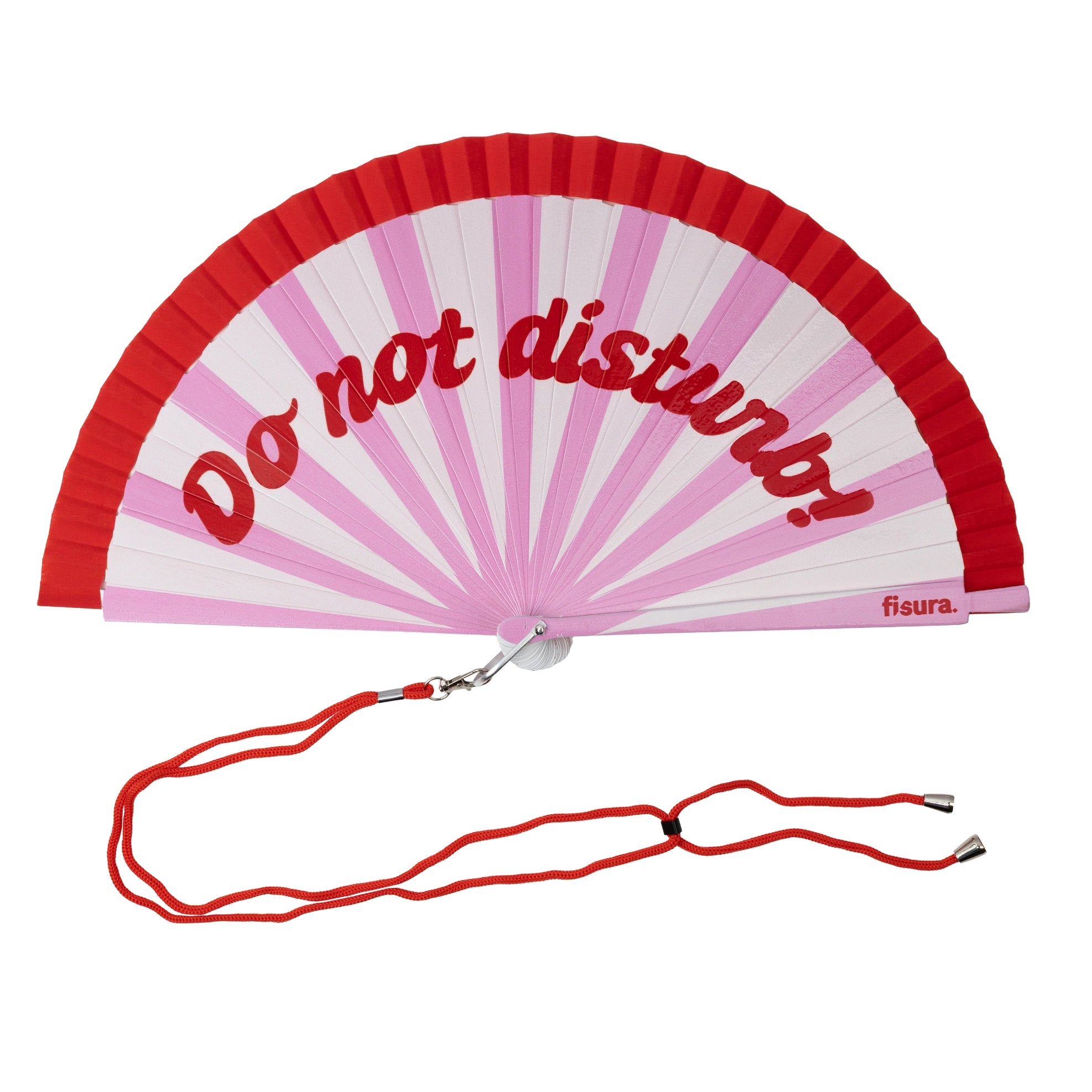 DO NOT DISTURB RED & WHITE HAND FAN