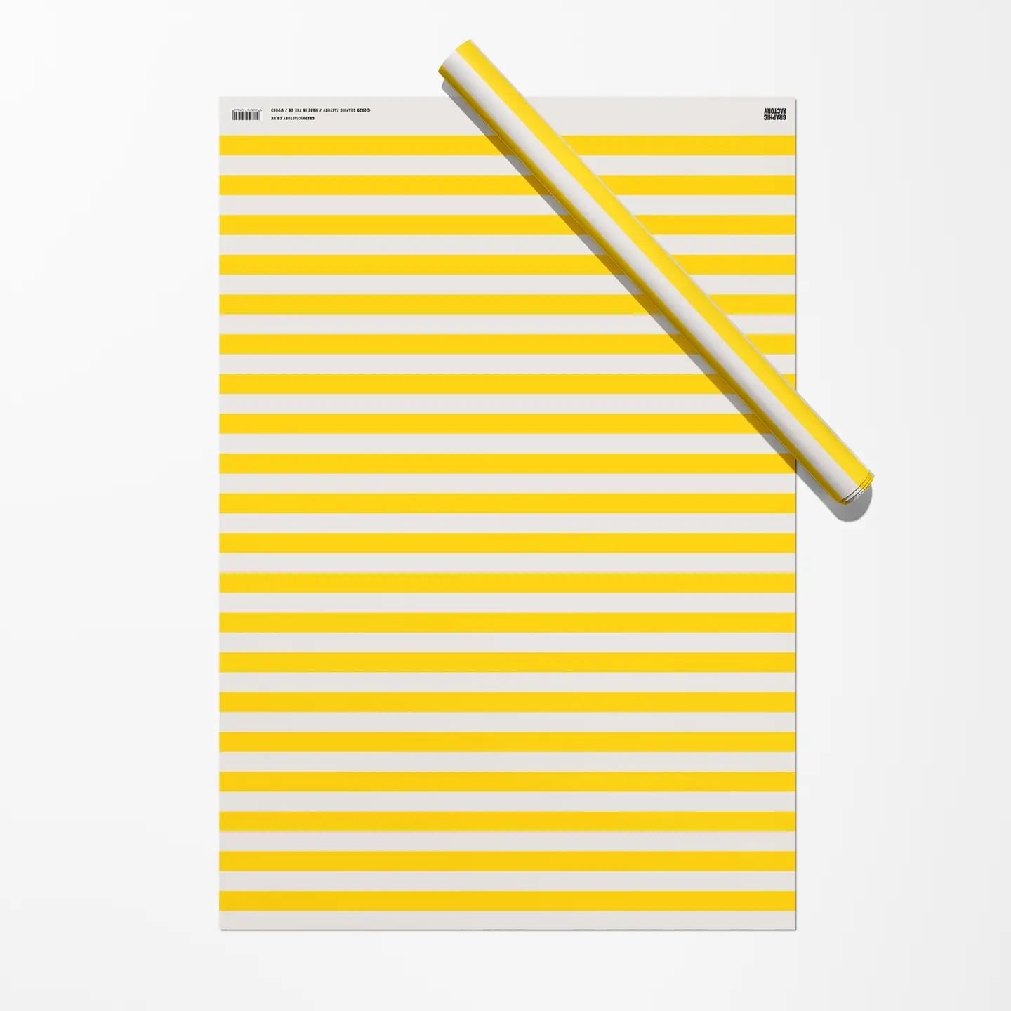 YELLOW & WHITE STRIPE WRAP | GRAPHIC FACTORY - OTHERLETTERS