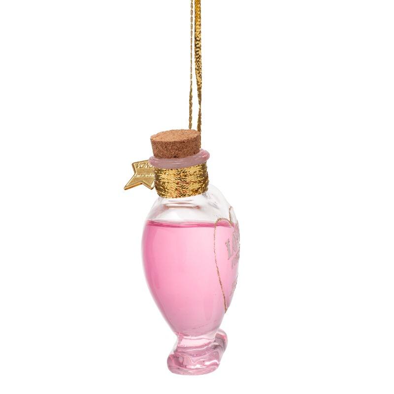 LOVE POTION GLASS TREE DECORATION - OTHERLETTERS