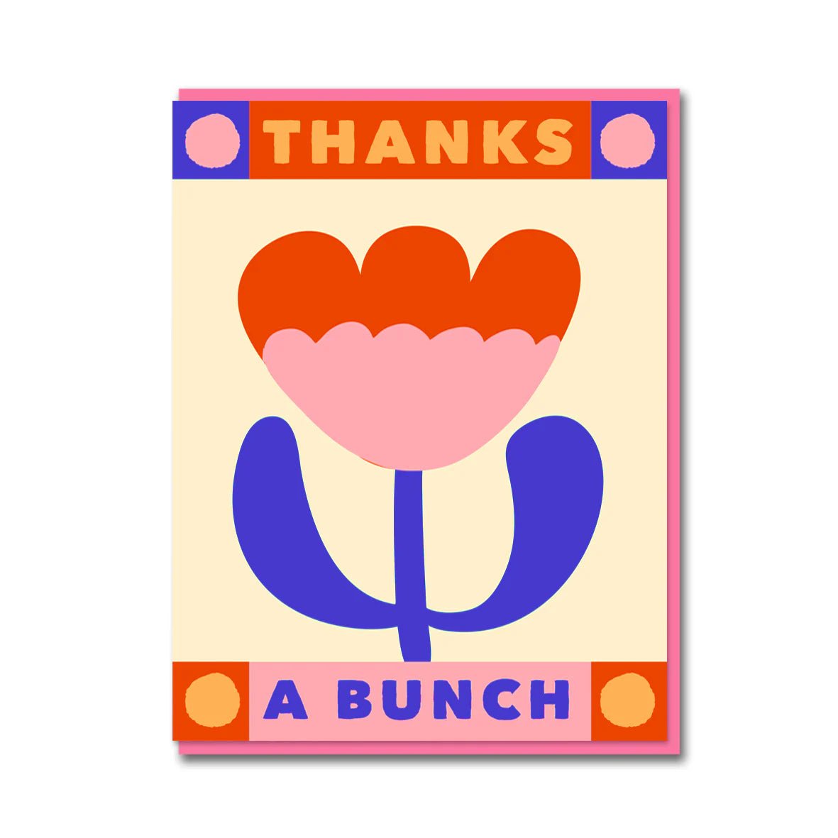 FUNKY TULIP THANKS A BUNCH | CARD BY 1973 - OTHERLETTERS
