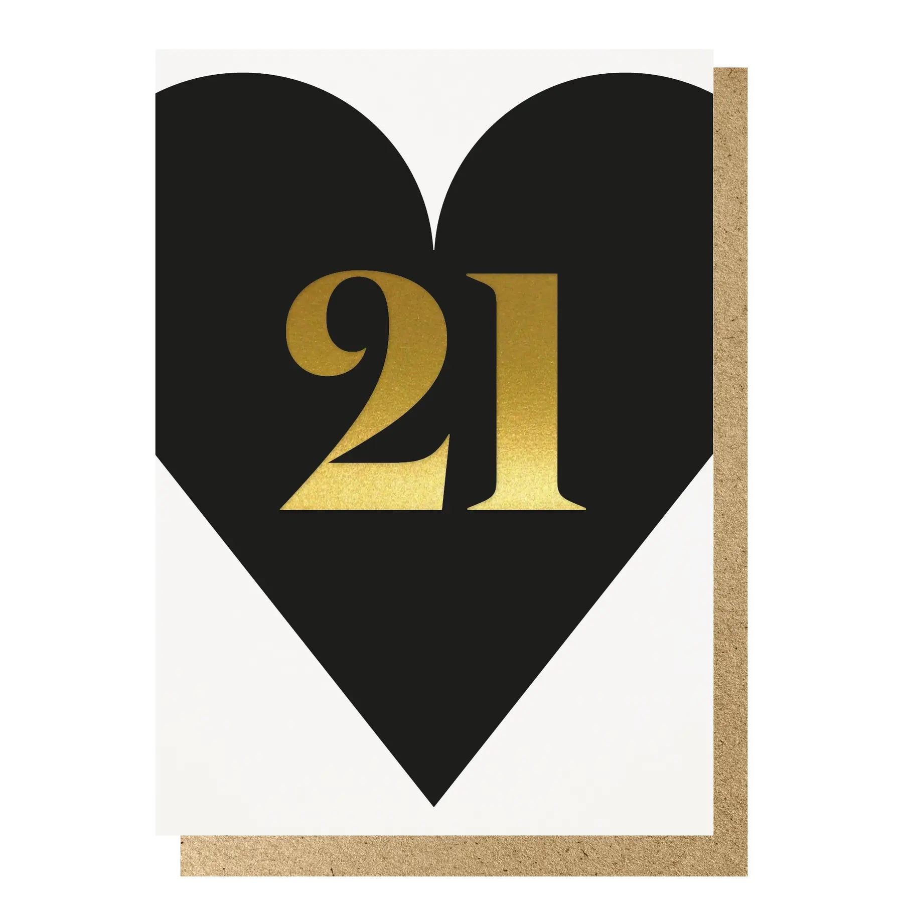 21 BLACK HEART | CARD BY LUCKY INK