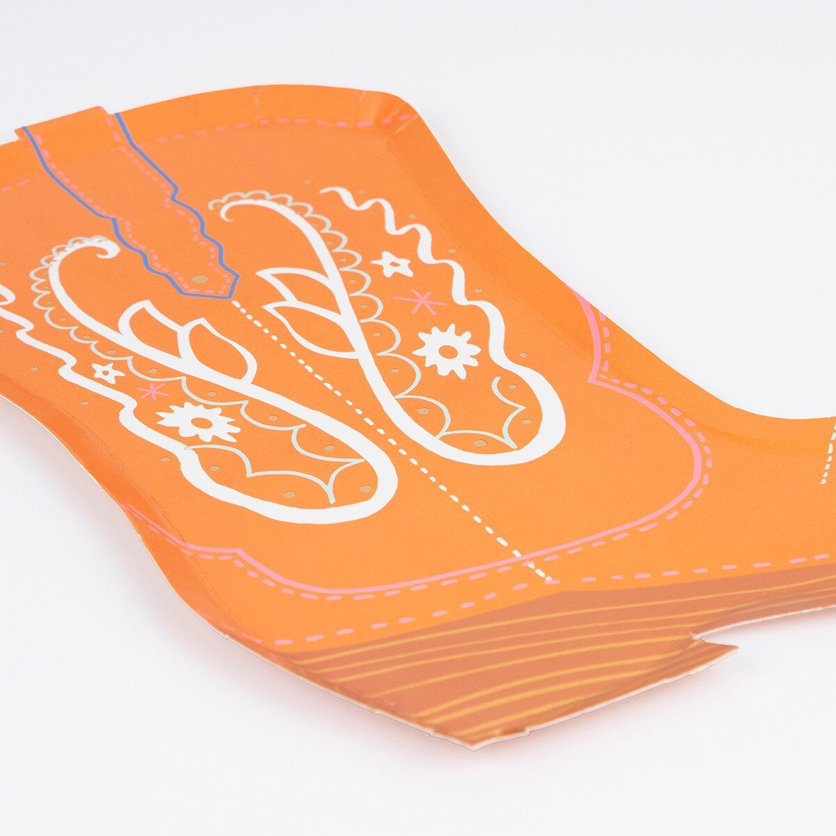 WESTERN BOOT PAPER PLATES - OTHERLETTERS
