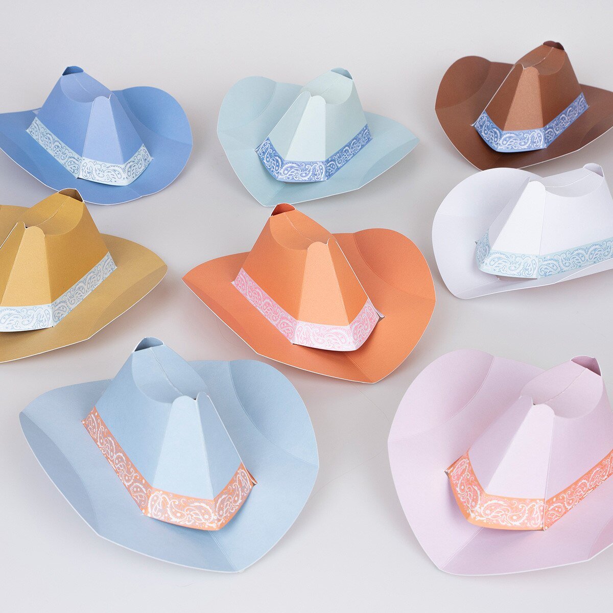 WESTERN MINI PARTY HATS - OTHERLETTERS