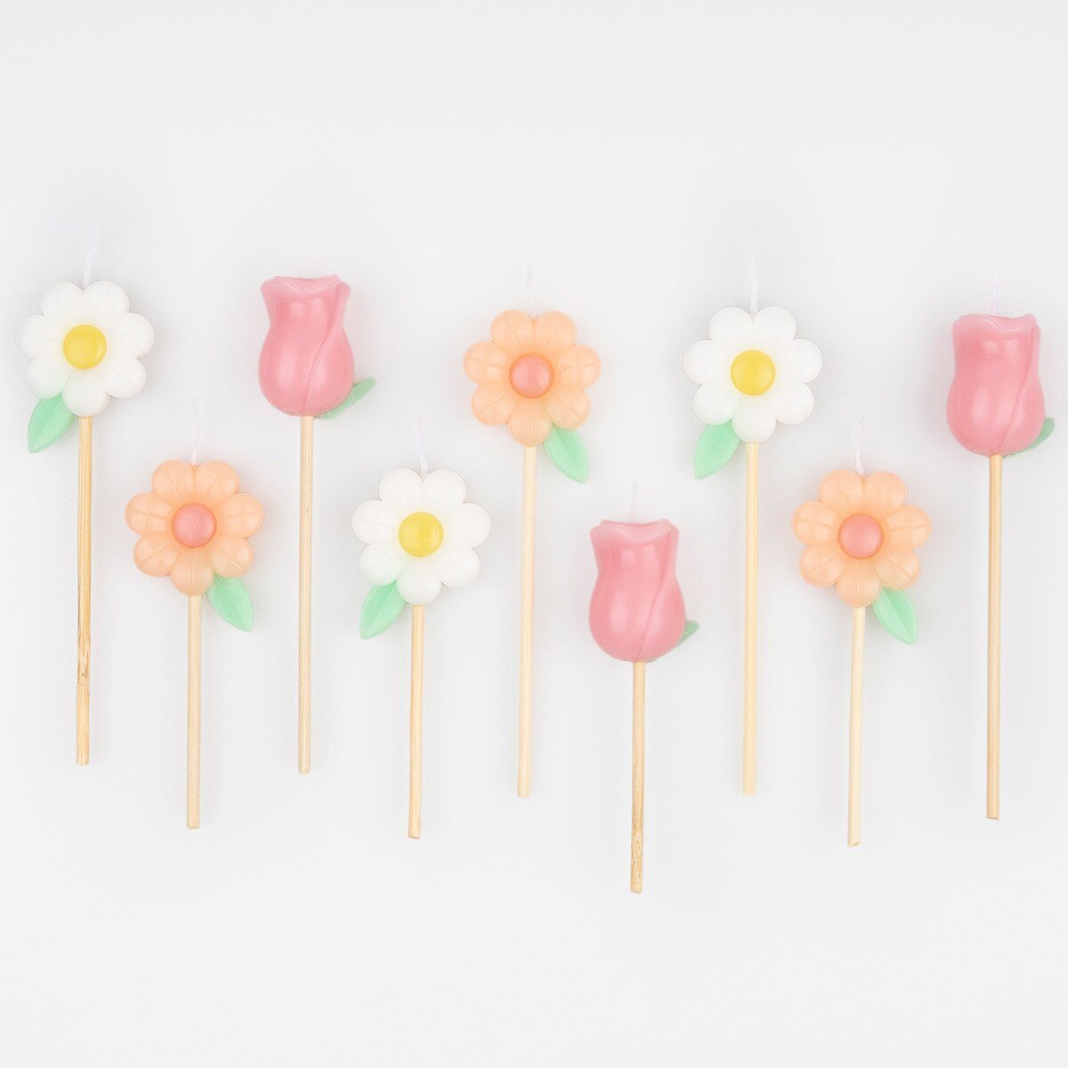 FLOWER GARDEN CAKE CANDLES - OTHERLETTERS