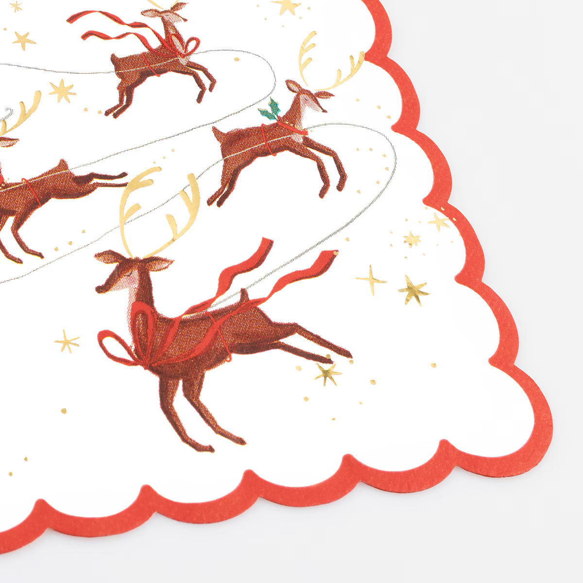 SANTA, SLEIGH & REINDEER NAPKINS