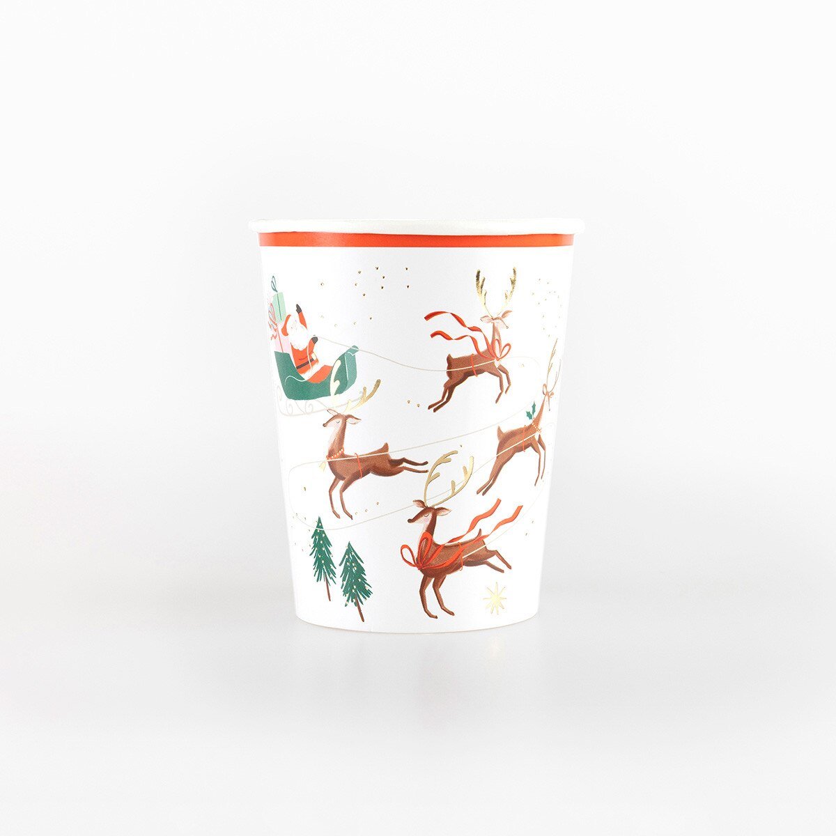SANTA, SLEIGH & REINDEER PAPER CUPS - OTHERLETTERS