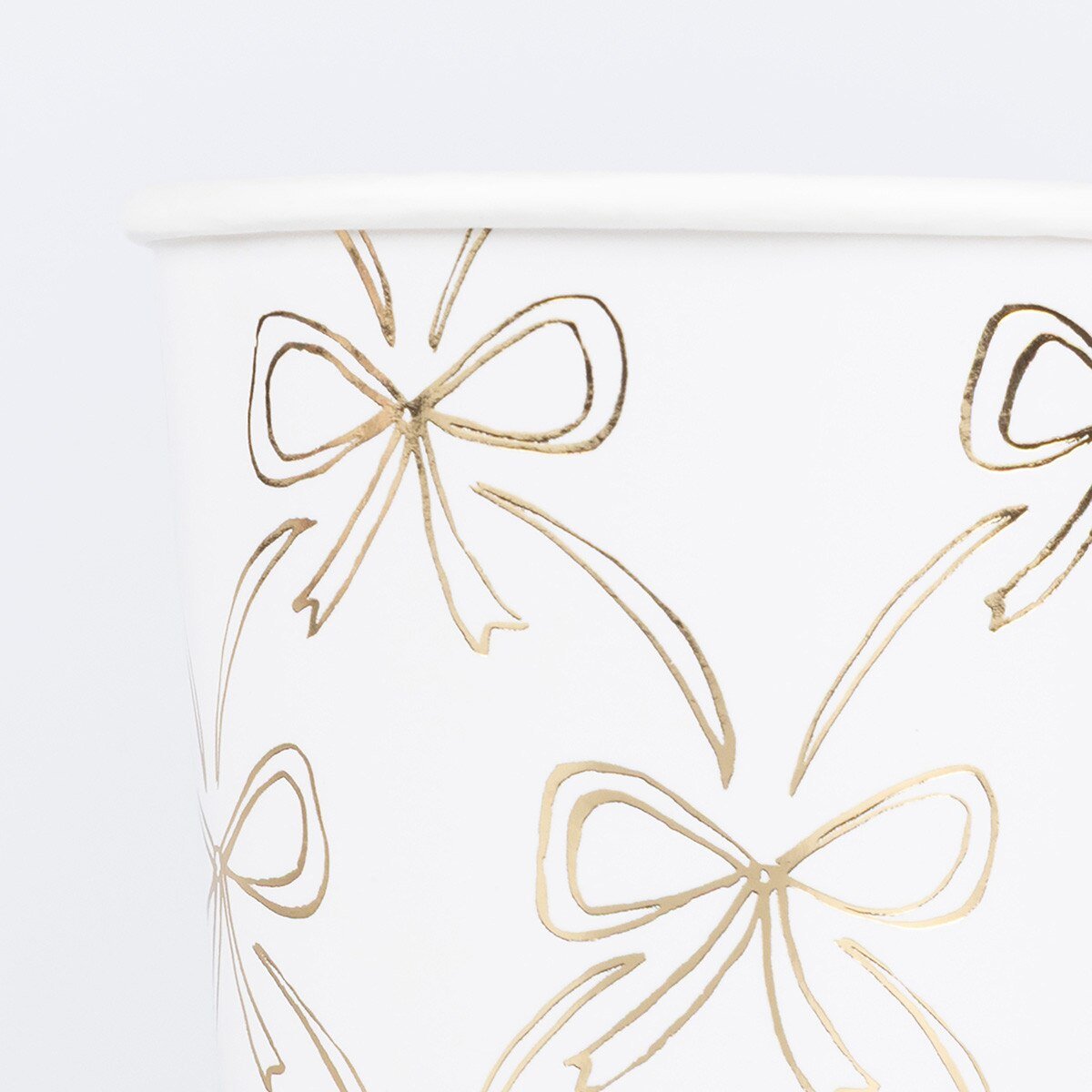GOLD BOW PAPER CUPS - OTHERLETTERS