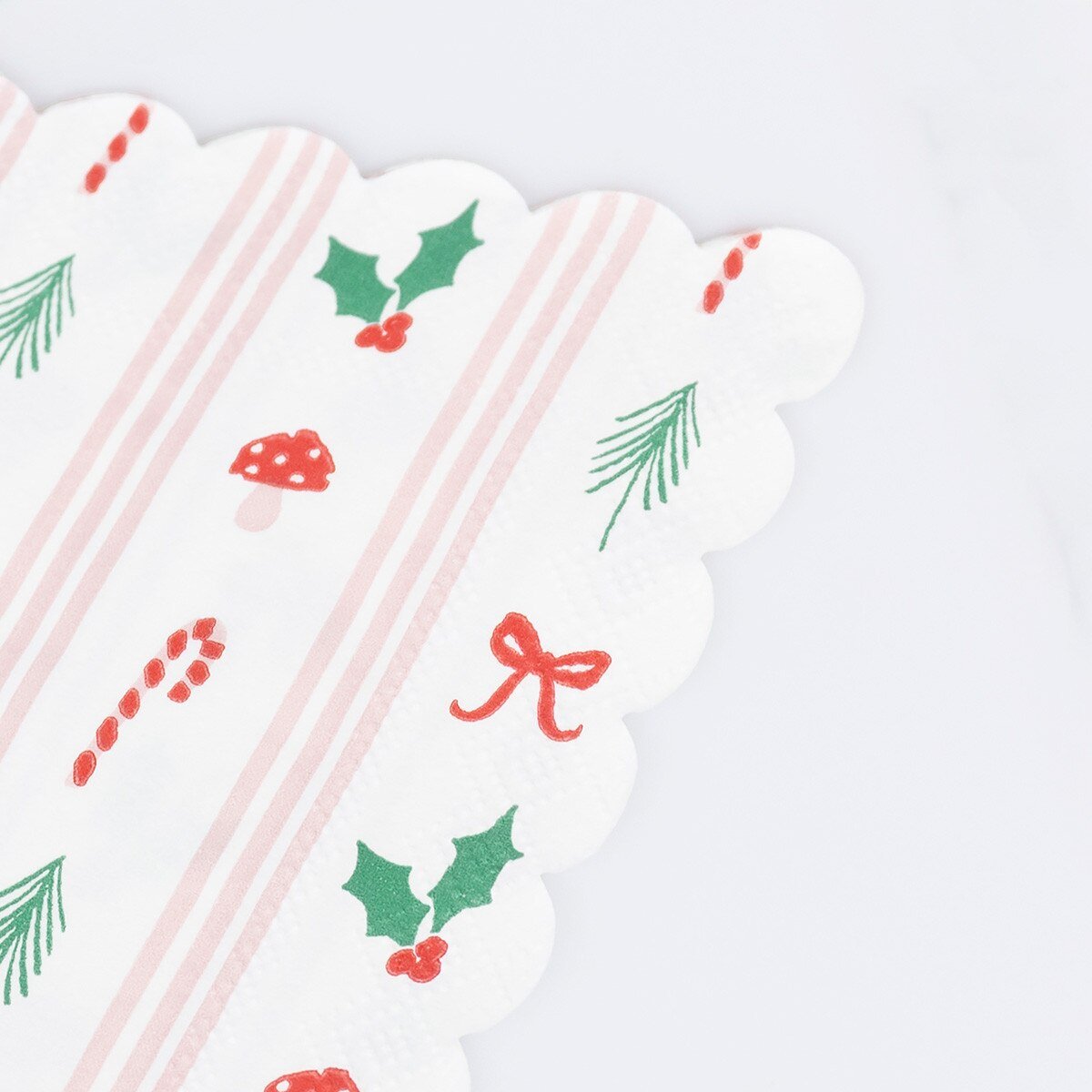 FESTIVE ICONS STRIPES SMALL NAPKINS - OTHERLETTERS