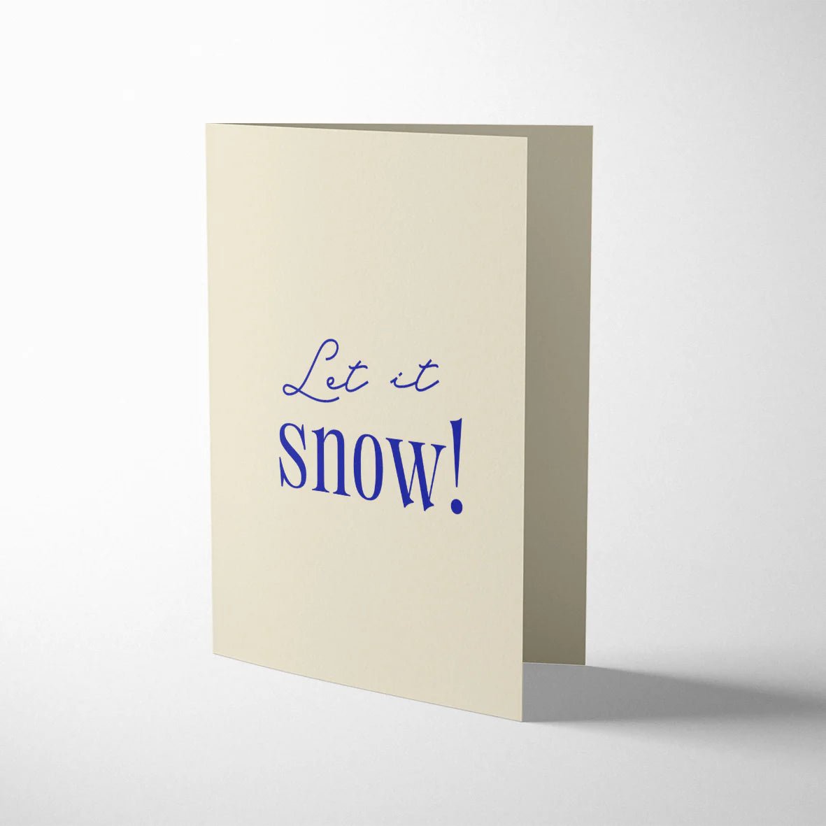 LET IT SNOW! | CARD BY 1973 - OTHERLETTERS