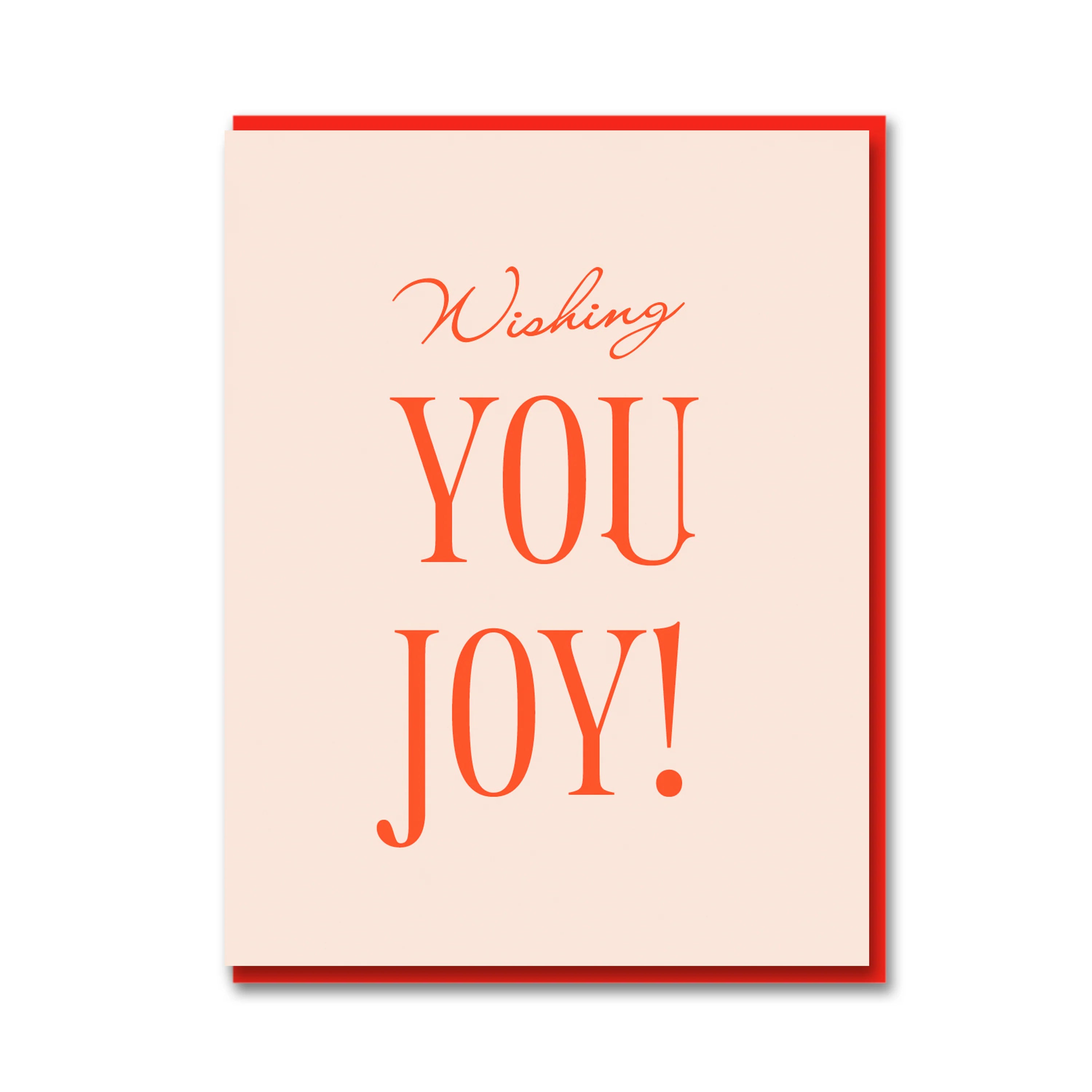 WISHING YOU JOY! | CARD BY 1973 - OTHERLETTERS