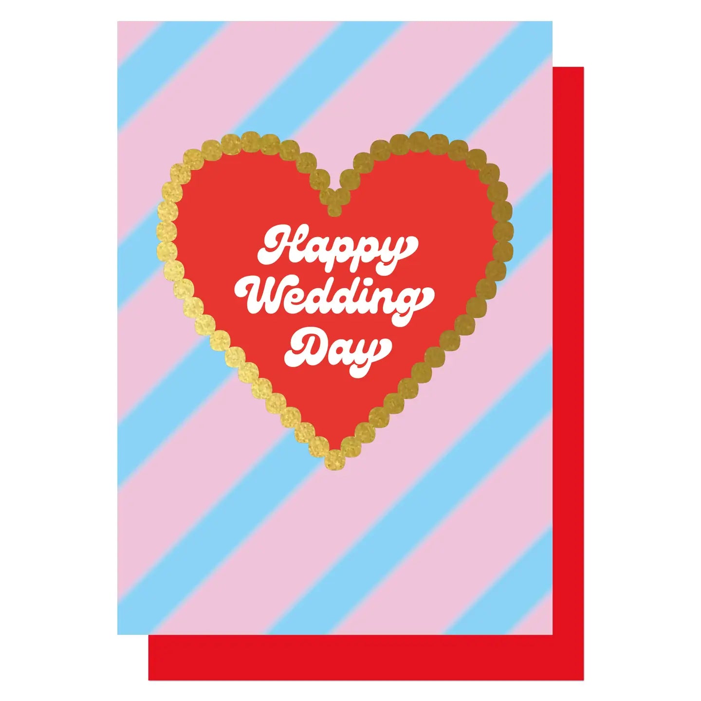 HAPPY WEDDING DAY HEART | CARD BY LUCKY INK - OTHERLETTERS