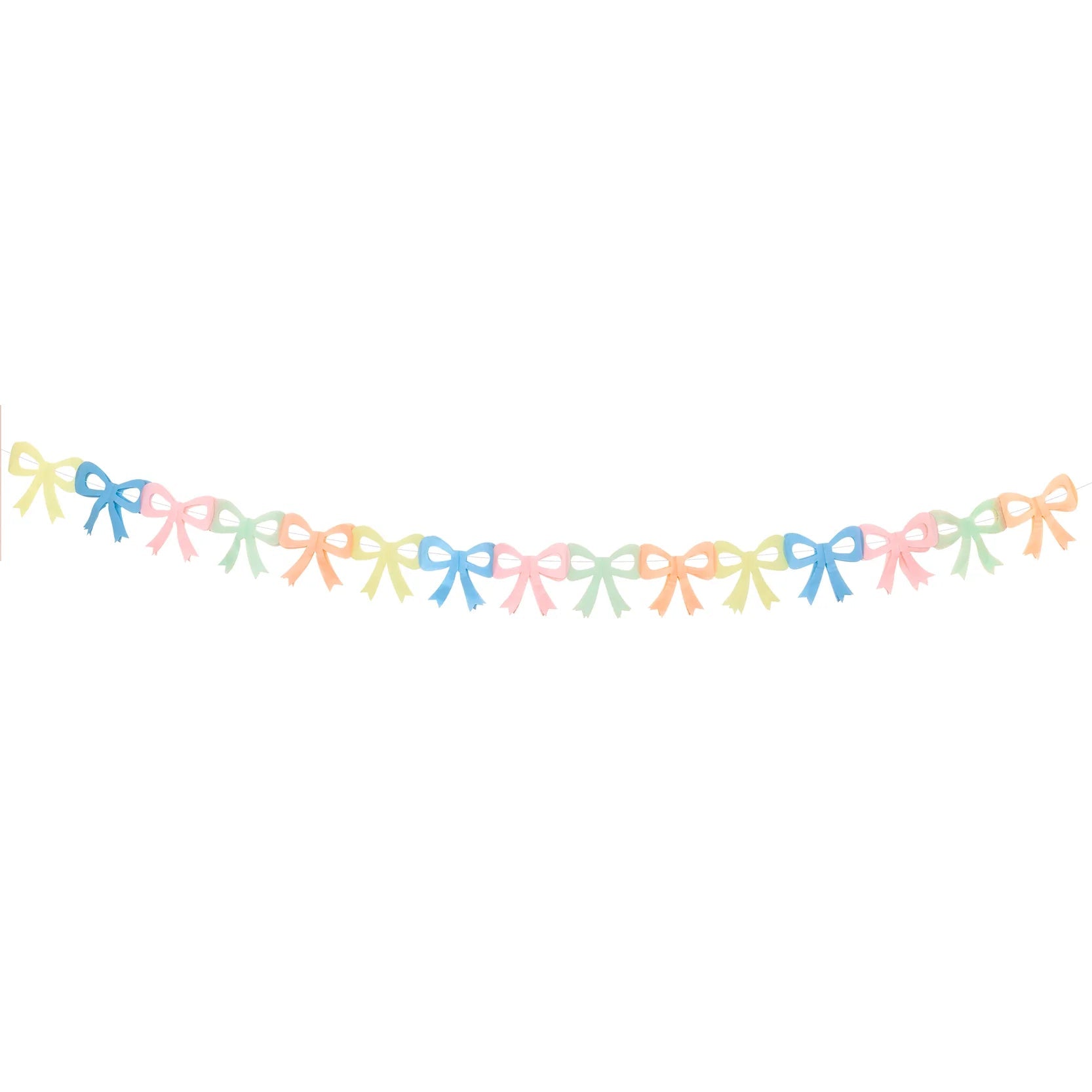 3 TISSUE PAPER BOW GARLANDS - OTHERLETTERS