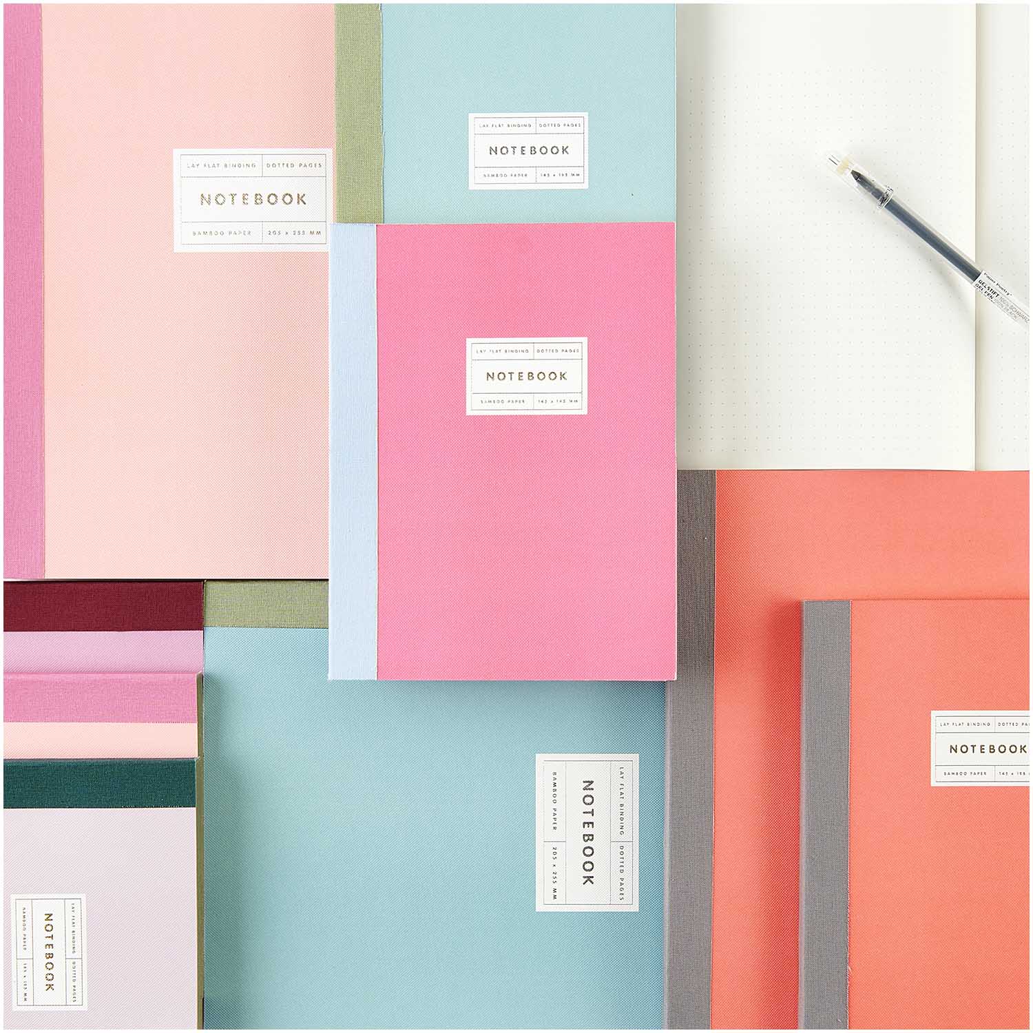 LAY FLAT NOTEBOOK | NEON RED (L) - OTHERLETTERS