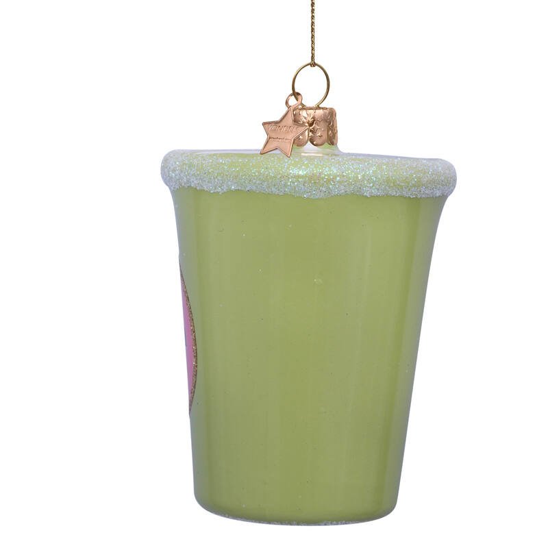 MATCHA TEA LATTE GLASS TREE DECORATION - OTHERLETTERS