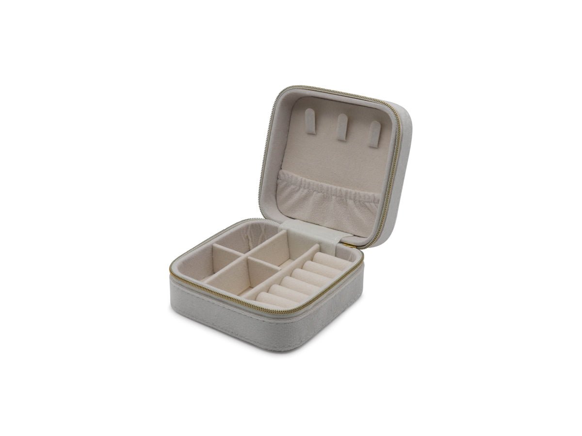 DIANA SQUARE SMALL JEWELLERY BOX | IVORY - OTHERLETTERS