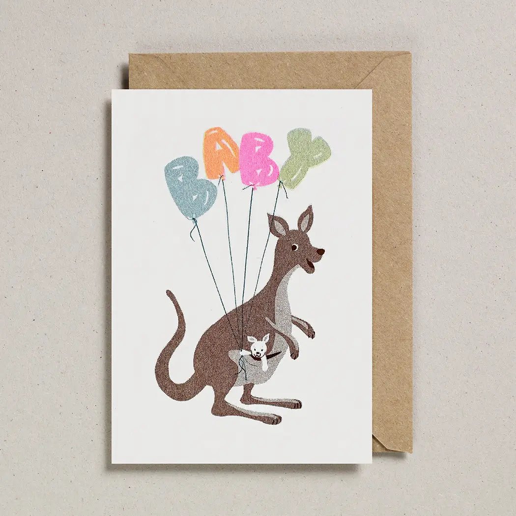 KANGAROO BABY | CARD BY PETRA BOASE - OTHERLETTERS
