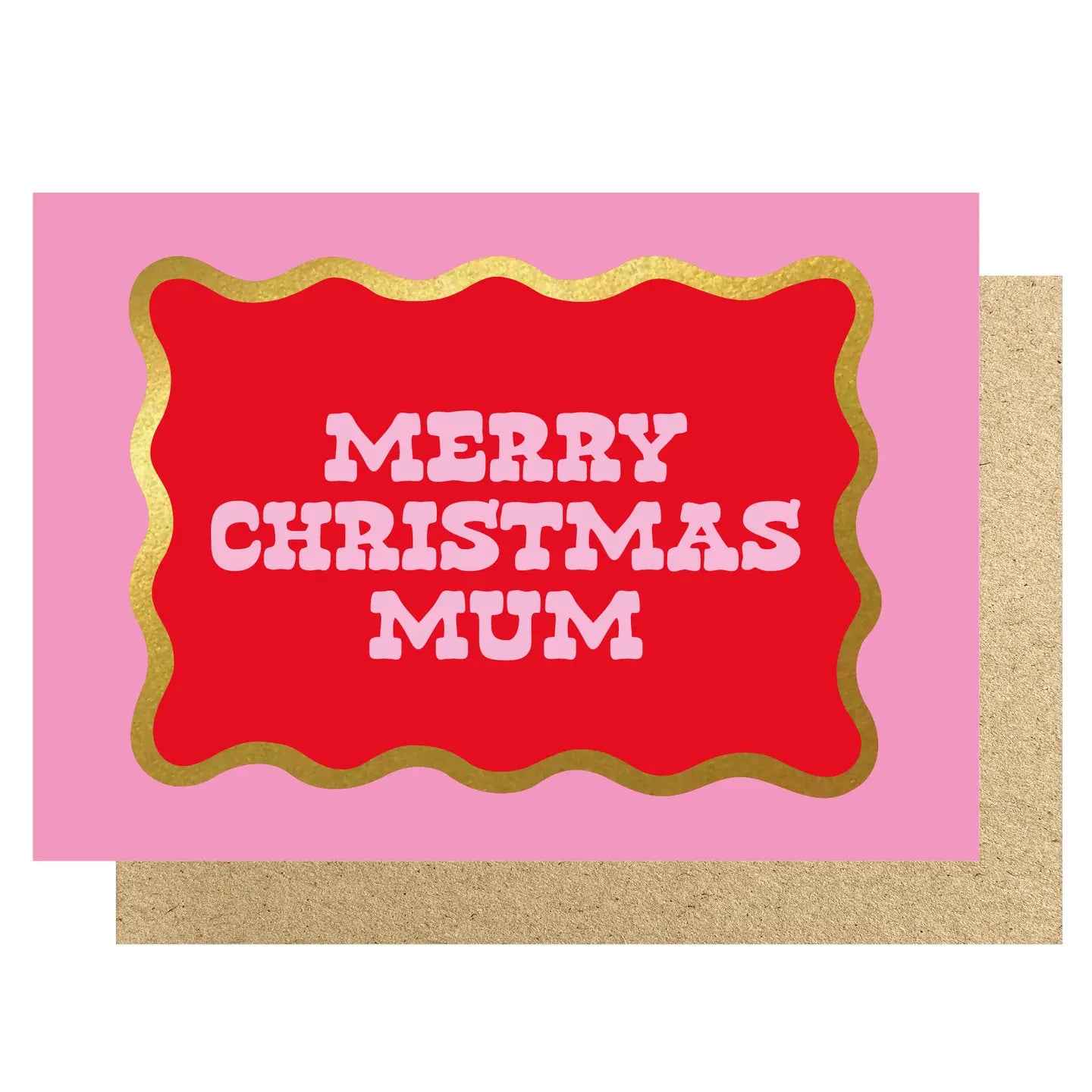 MERRY CHRISTMAS MUM (WAVY) | CARD BY LUCKY INK - OTHERLETTERS
