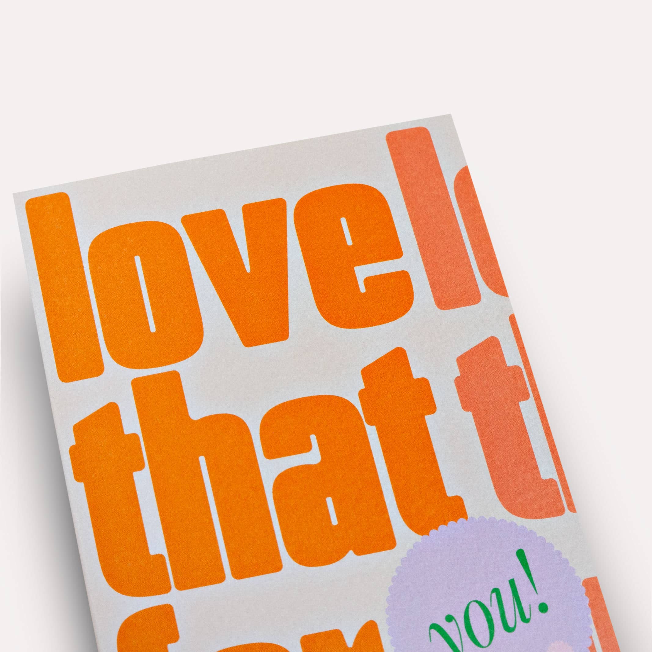 VIOLET LOVE THAT FOR YOU | CARD BY THE COMPLETIST - OTHERLETTERS