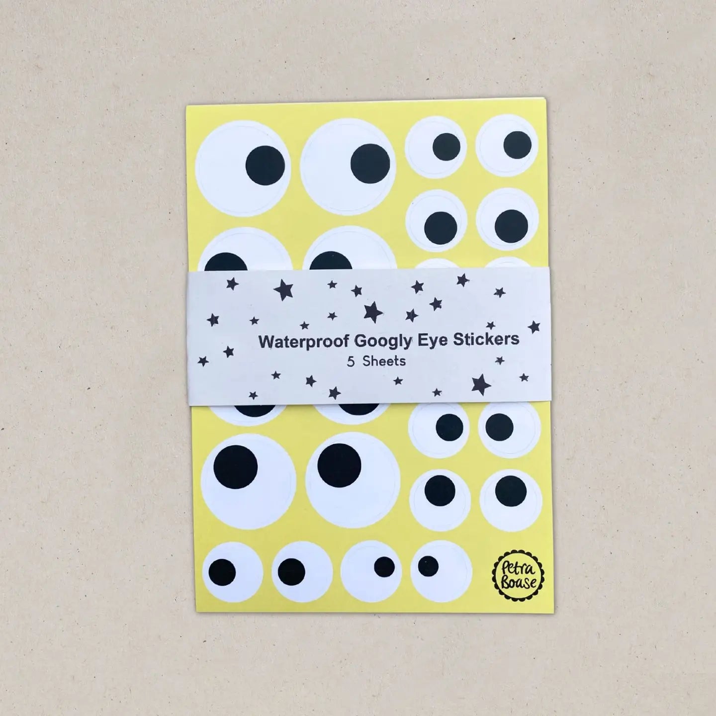GOOGLY EYES WATERPROOF STICKERS | 5 SHEETS - OTHERLETTERS