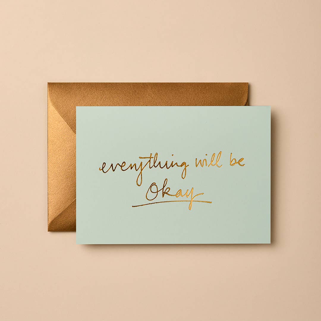 EVERYTHING WILL BE OKAY (MINT) | CARD BY GABRIELLE & CELINE - OTHERLETTERS