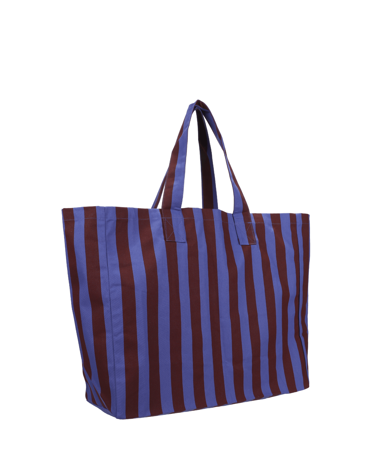 STRIPED COTTON BAG | CORN FLOWER & DARK ROSE - OTHERLETTERS