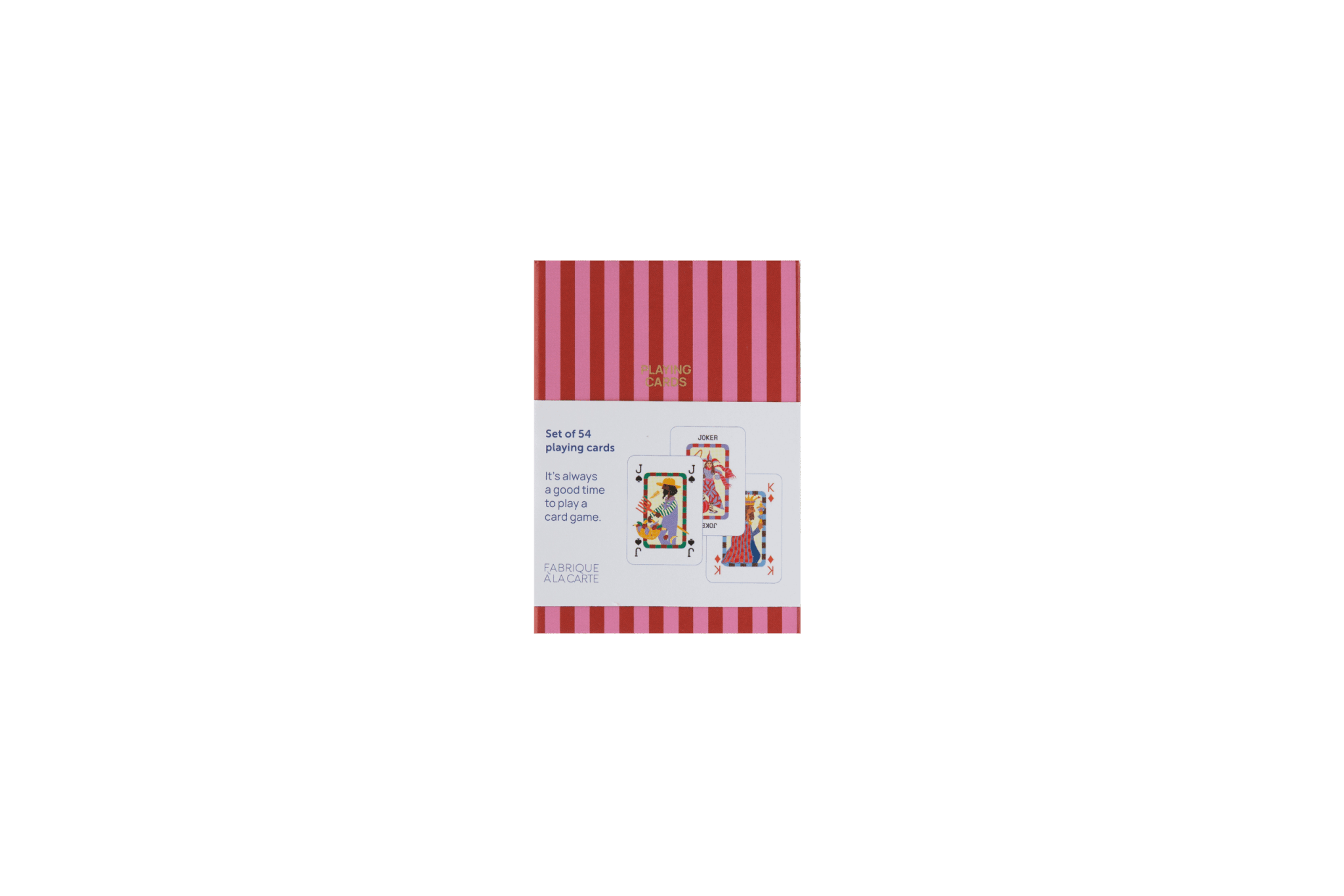 PLAYING CARDS | PINK STRIPE - OTHERLETTERS