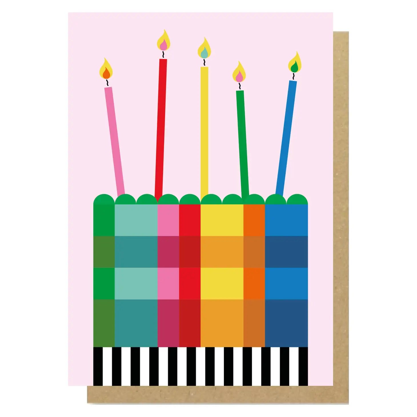 BIRTHDAY RAINBOW CAKE | CARD BY LUCKY INK