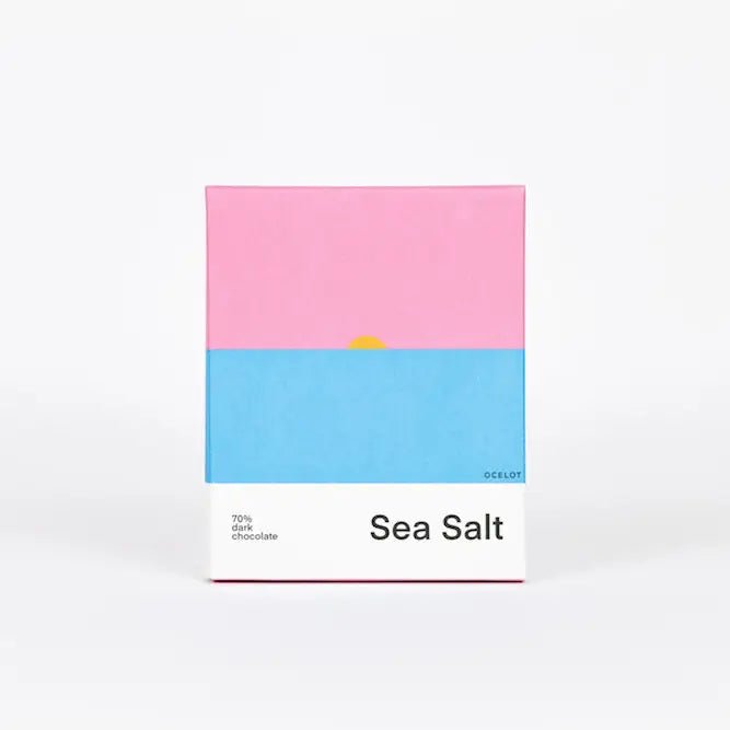 SEA SALT - ORGANIC 70% DARK CHOCOLATE BAR, 70G - OTHERLETTERS