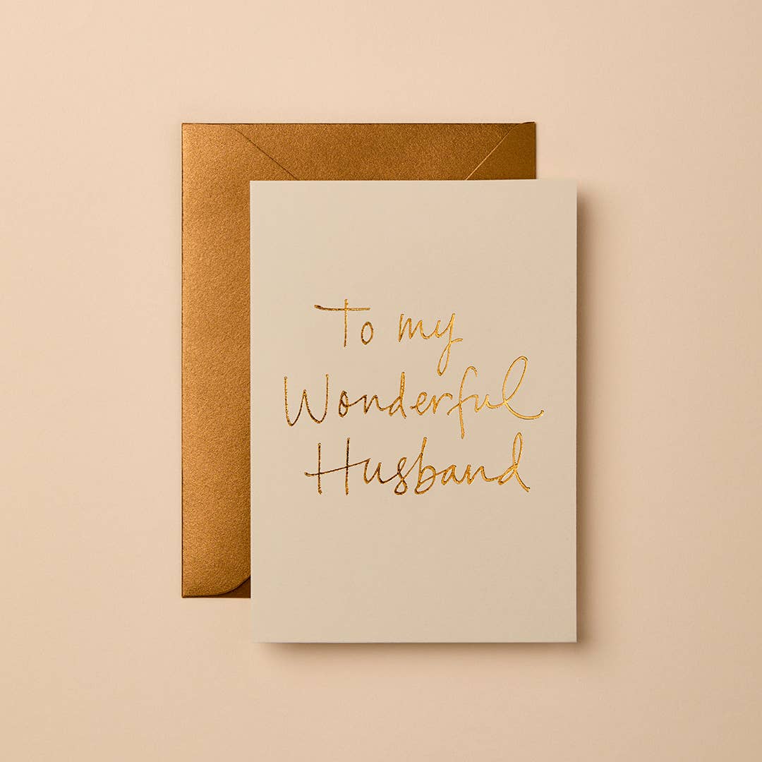 TO MY WONDERFUL HUSBAND (OAT) | CARD BY GABRIELLE & CELINE - OTHERLETTERS