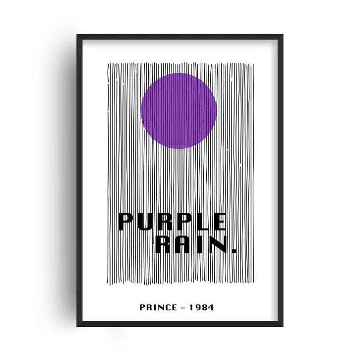 PURPLE RAIN A4 PRINT | FANCLUB PRINTS - OTHERLETTERS