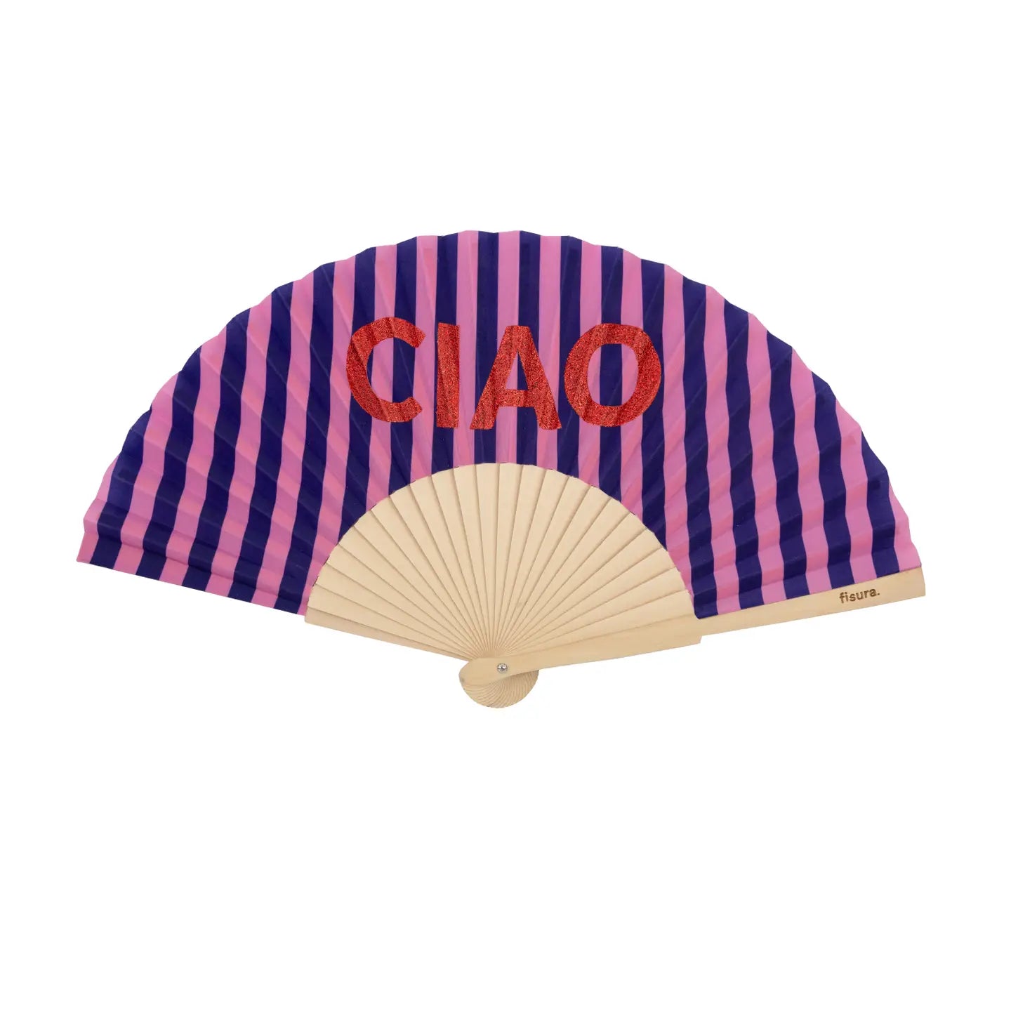 CIAO STRIPE HAND FAN