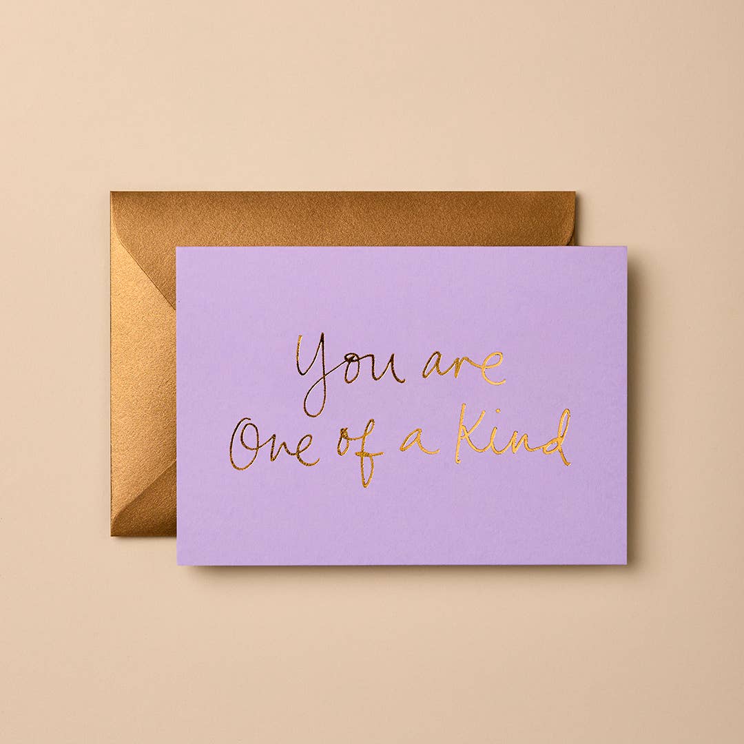 YOU ARE ONE OF A KIND (LAVENDER) | CARD BY GABRIELLE & CELINE - OTHERLETTERS