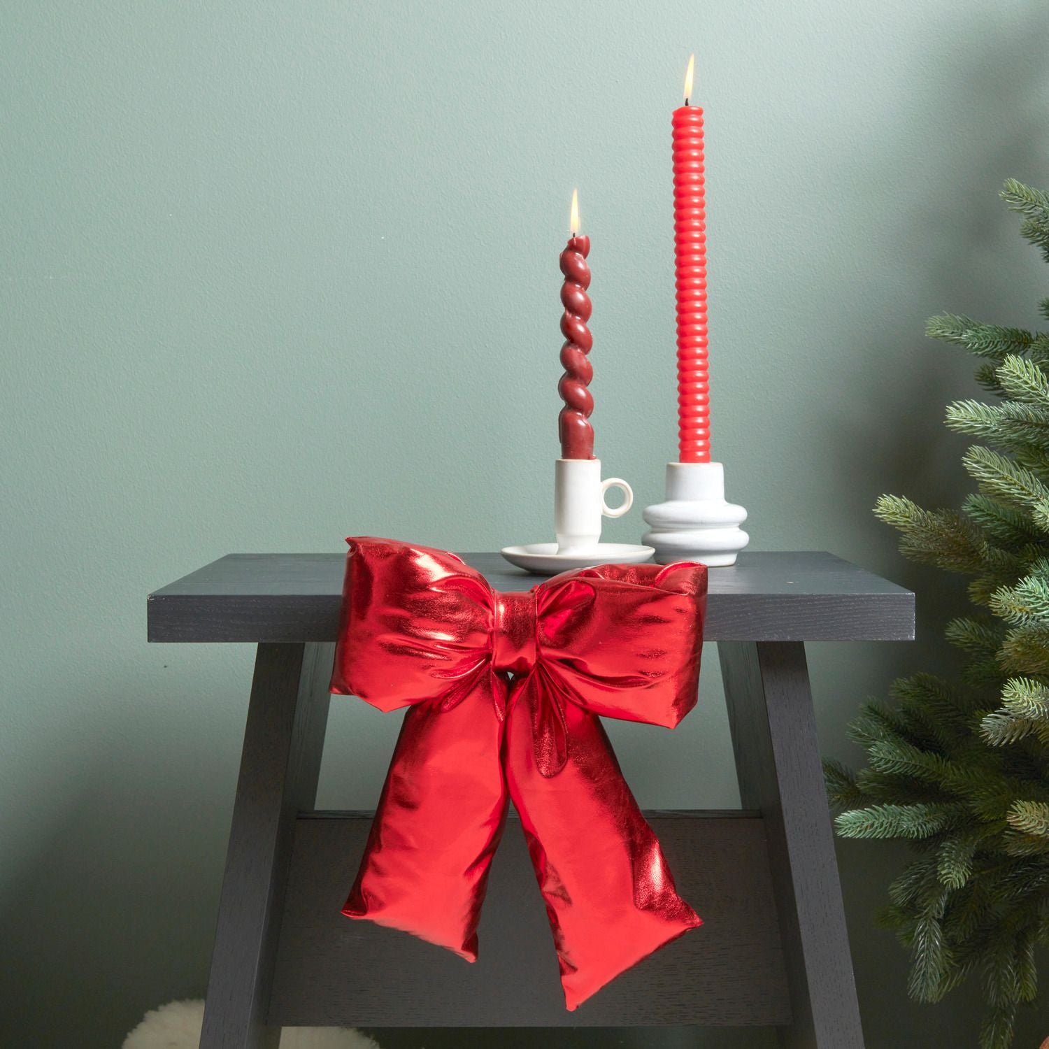 SHORT SPIRAL CANDLE | RED - OTHERLETTERS