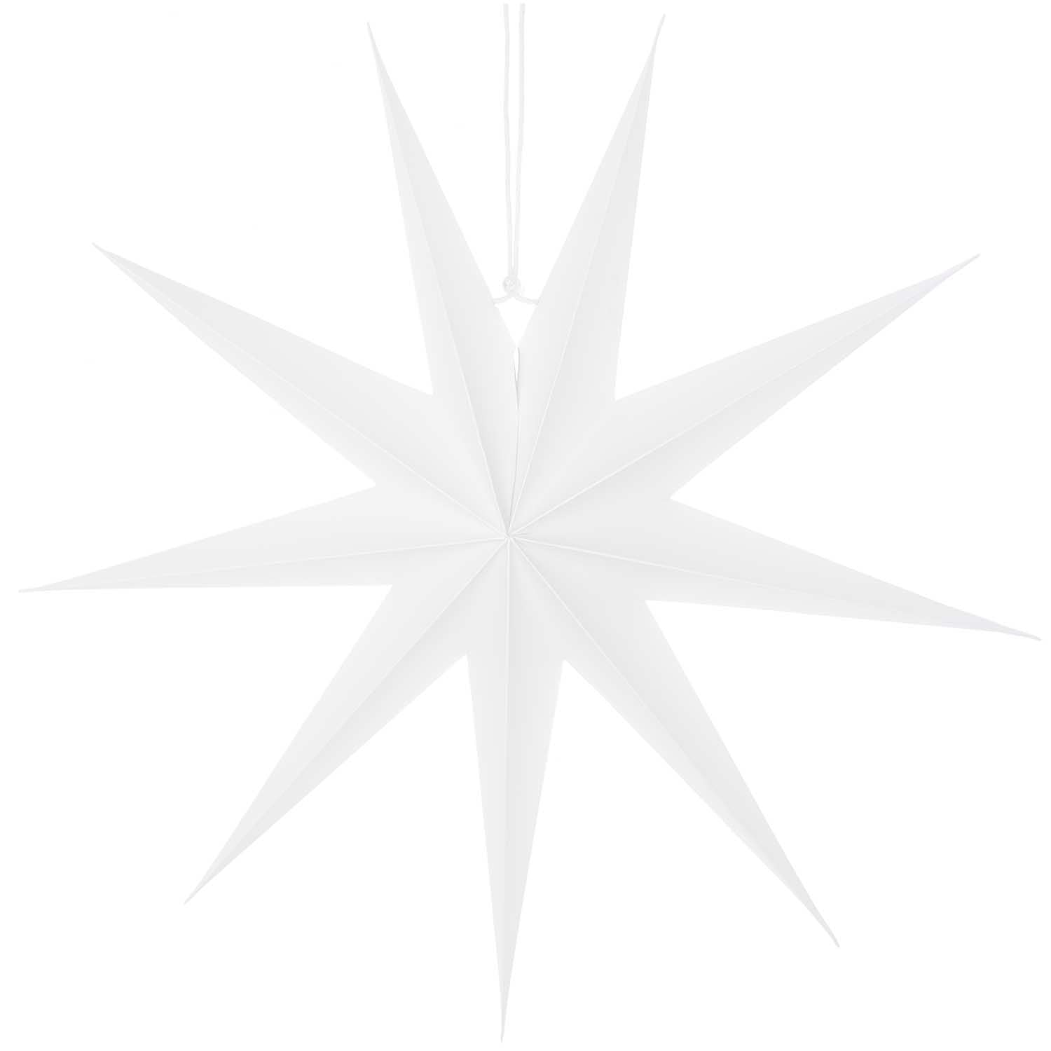 9 POINT PAPER STAR | WHITE LARGE - OTHERLETTERS