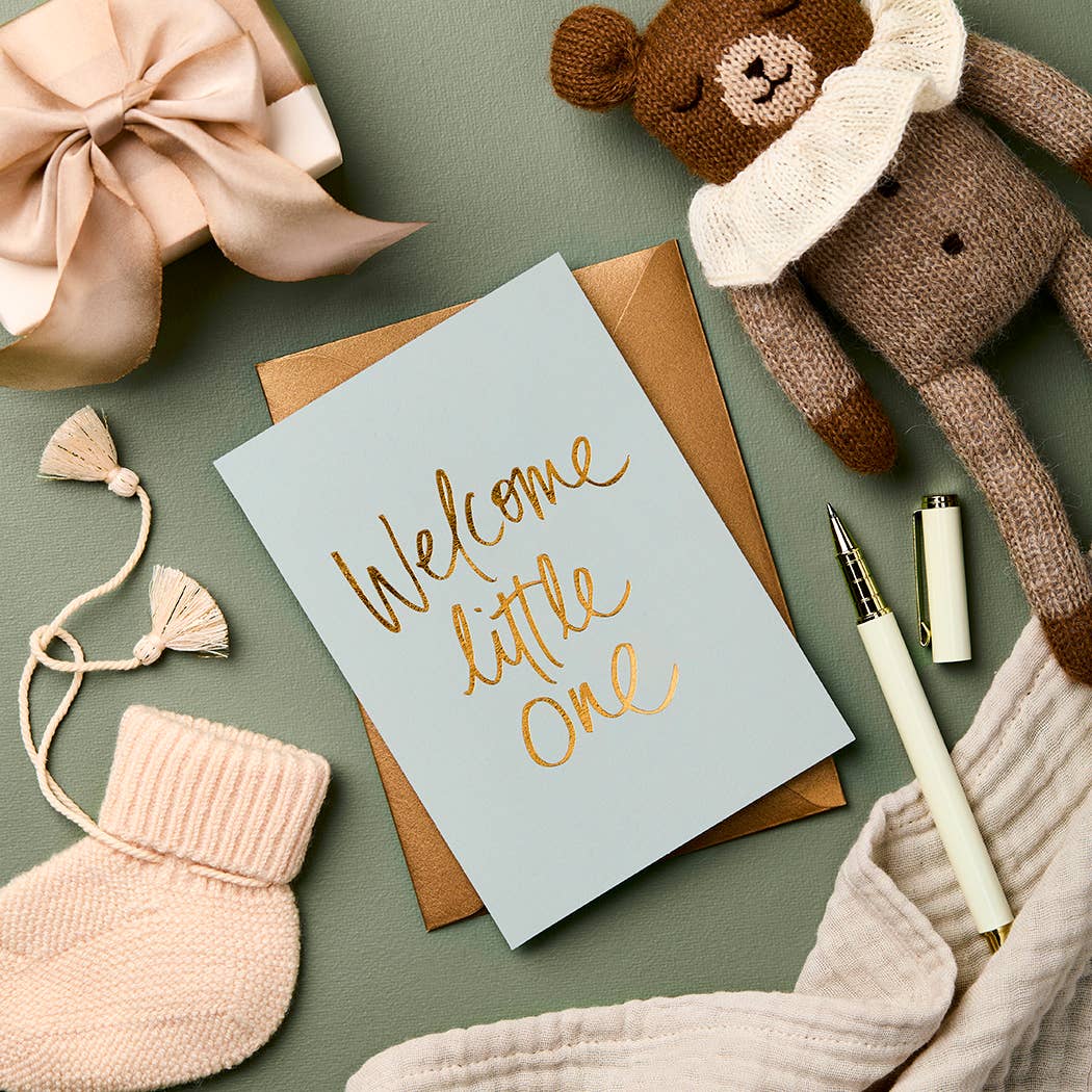 WELCOME LITTLE ONE | CARD BY GABRIELLE & CELINE