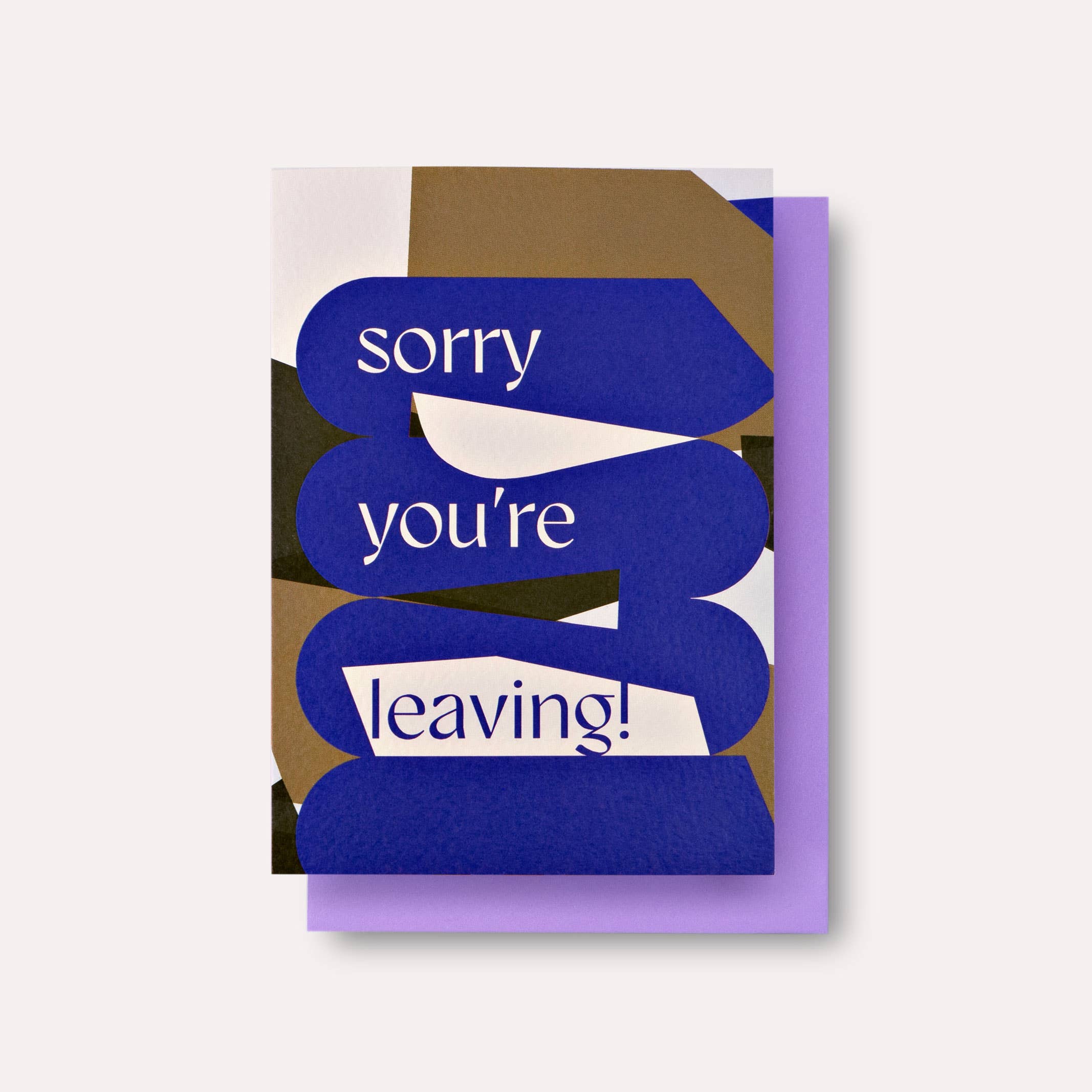 OSAKA SORRY YOU'RE LEAVING CARD - OTHERLETTERS