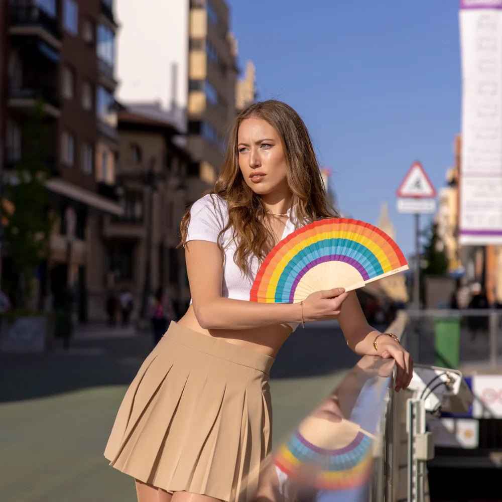 RAINBOW HAND FAN - OTHERLETTERS