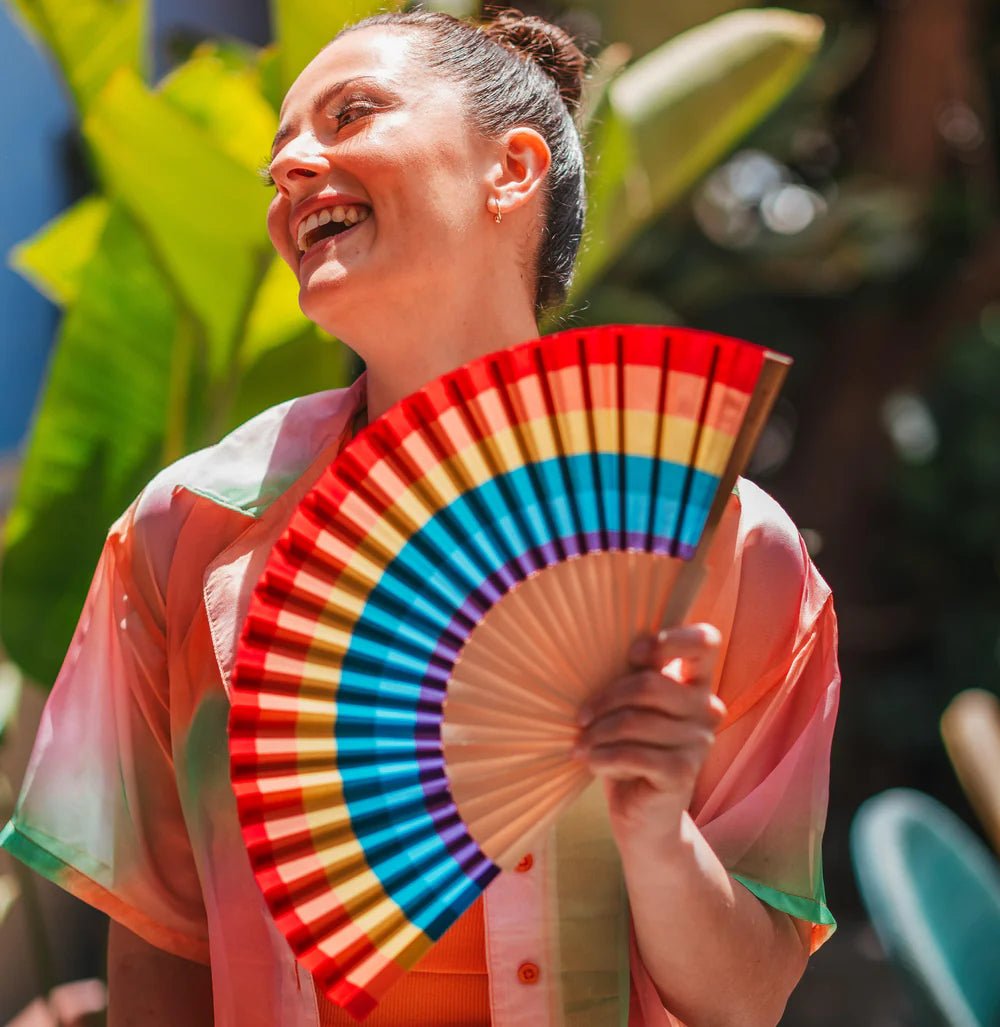 RAINBOW HAND FAN - OTHERLETTERS