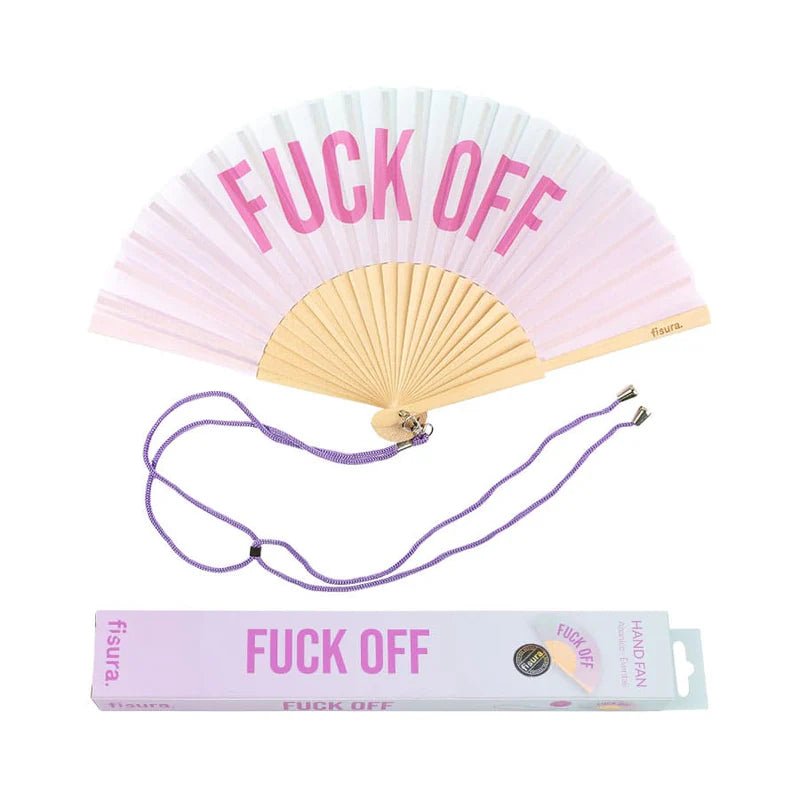 PASTEL OMBRE "FUCK OFF" HAND FAN - OTHERLETTERS