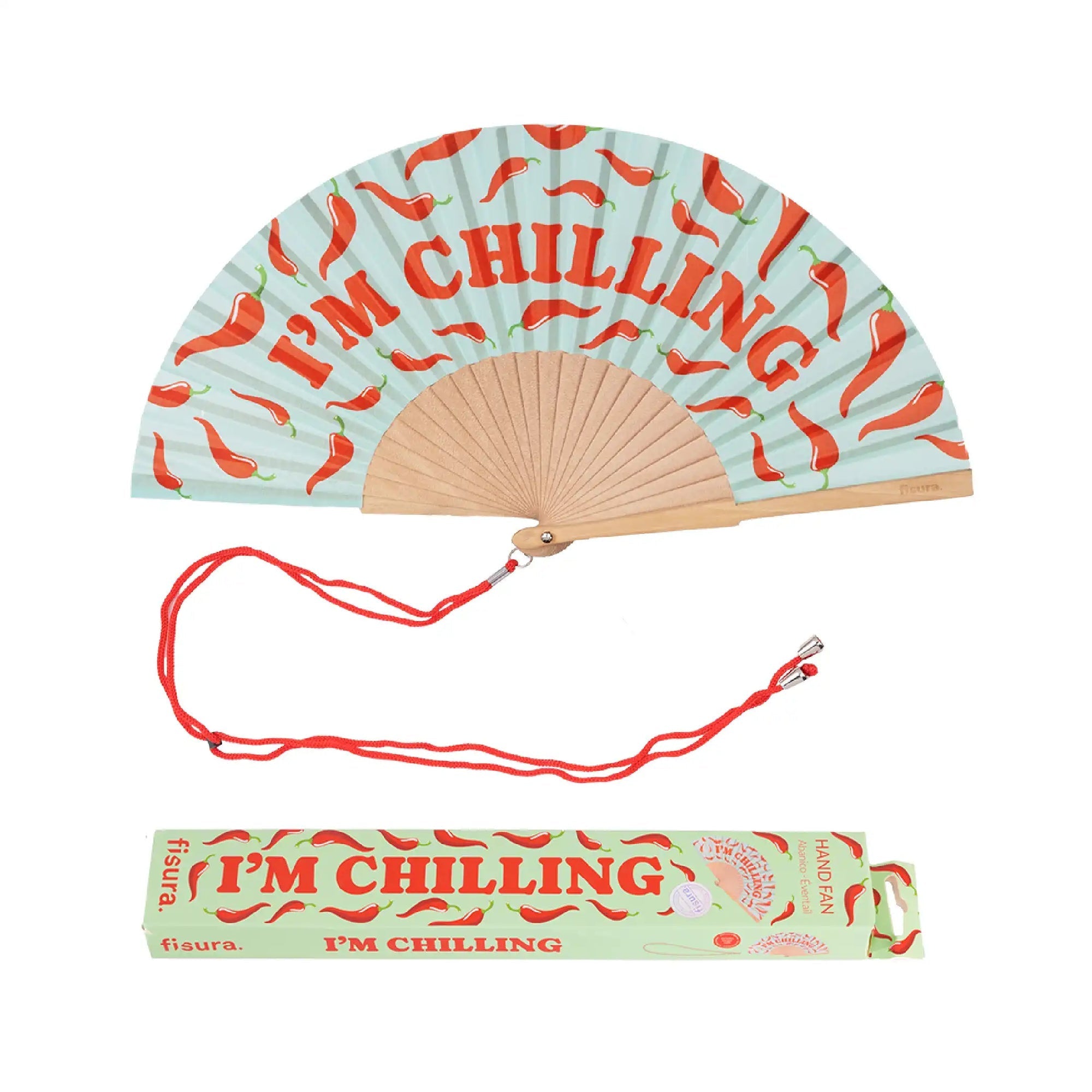 MINT 'I'M CHILLING' HAND FAN - OTHERLETTERS