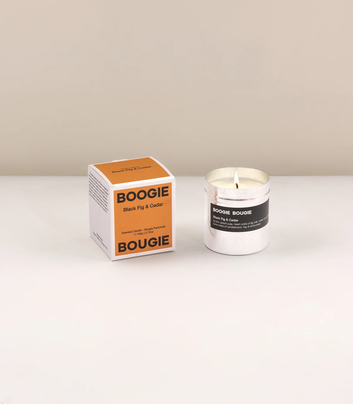 BOOGIE BOUGIE BLACK FIG & CEDAR CANDLE 100g