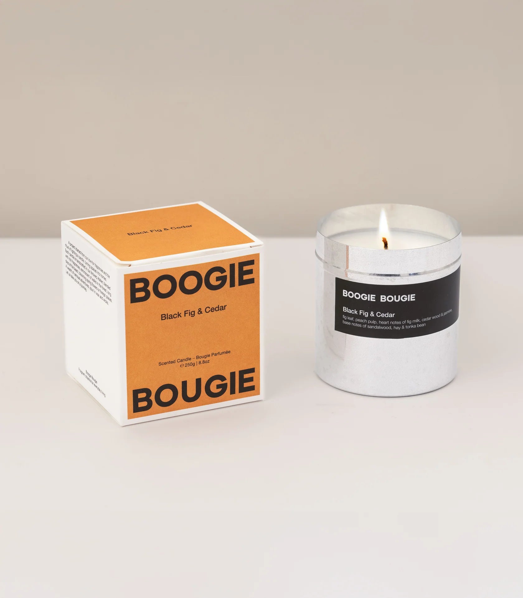 BOOGIE BOUGIE BLACK FIG & CEDAR CANDLE - OTHERLETTERS