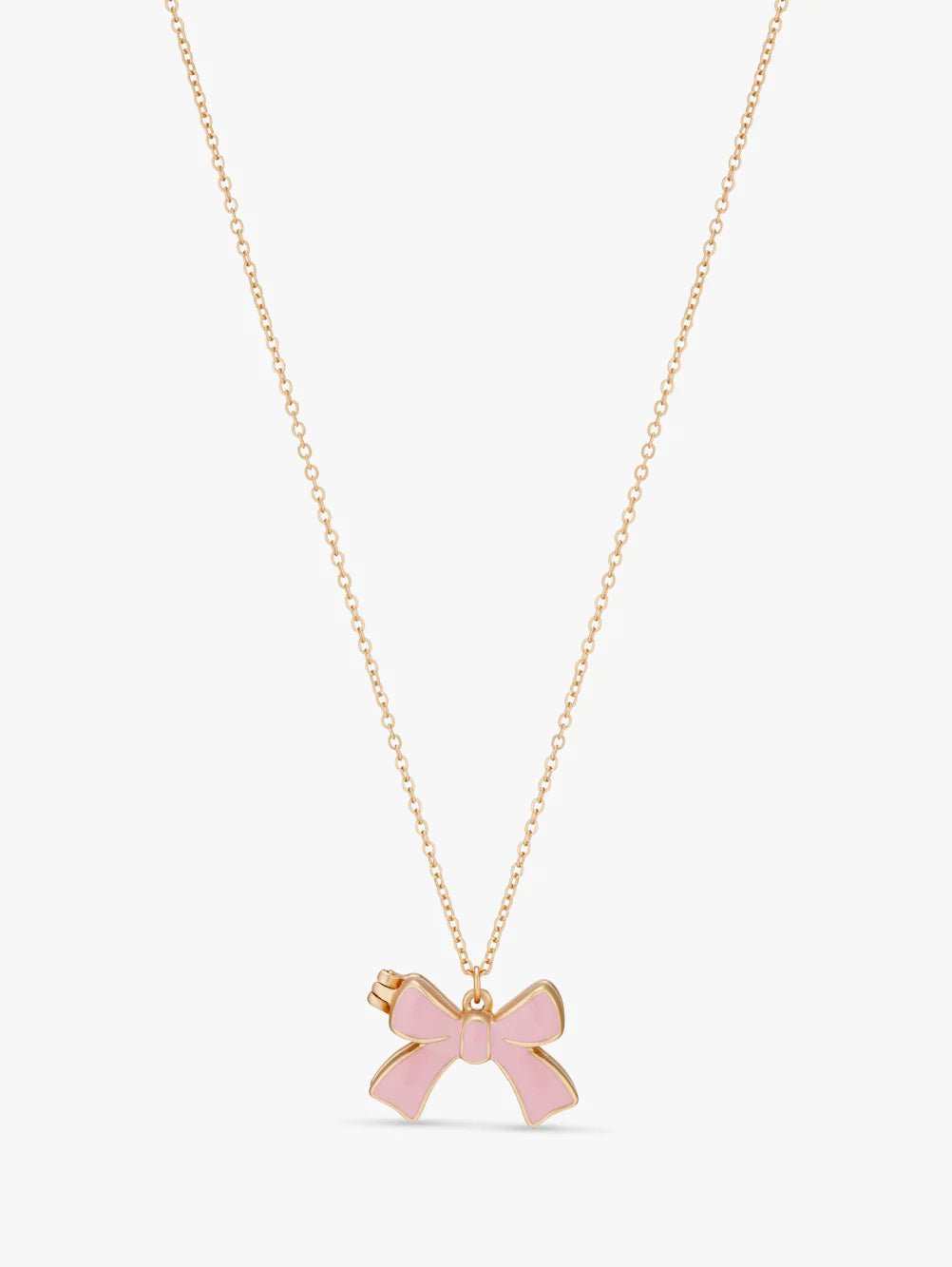 PINK BOW LOCKET NECKLACE - OTHERLETTERS