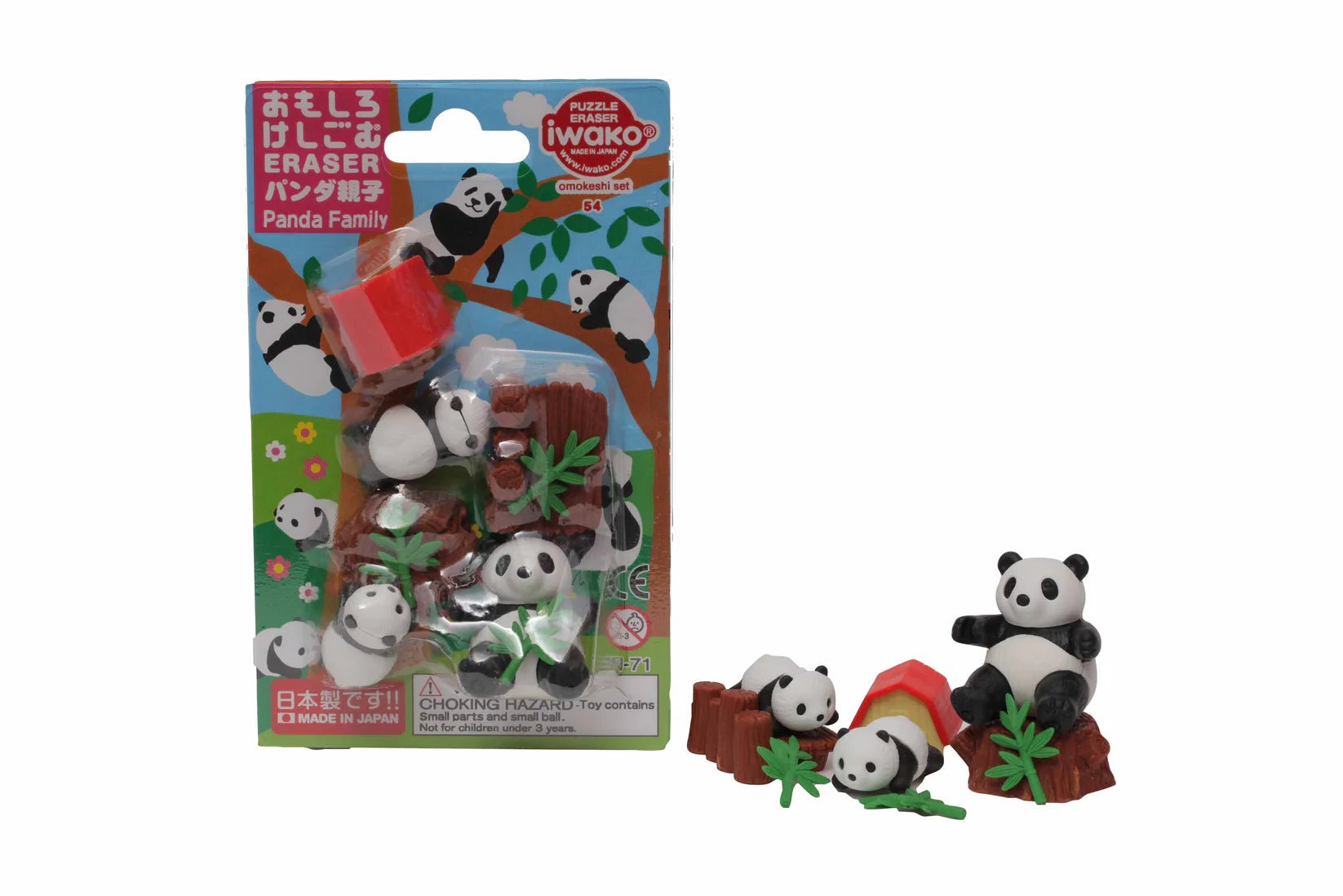 IWAKO ERASERS | PANDA FAMILY - OTHERLETTERS