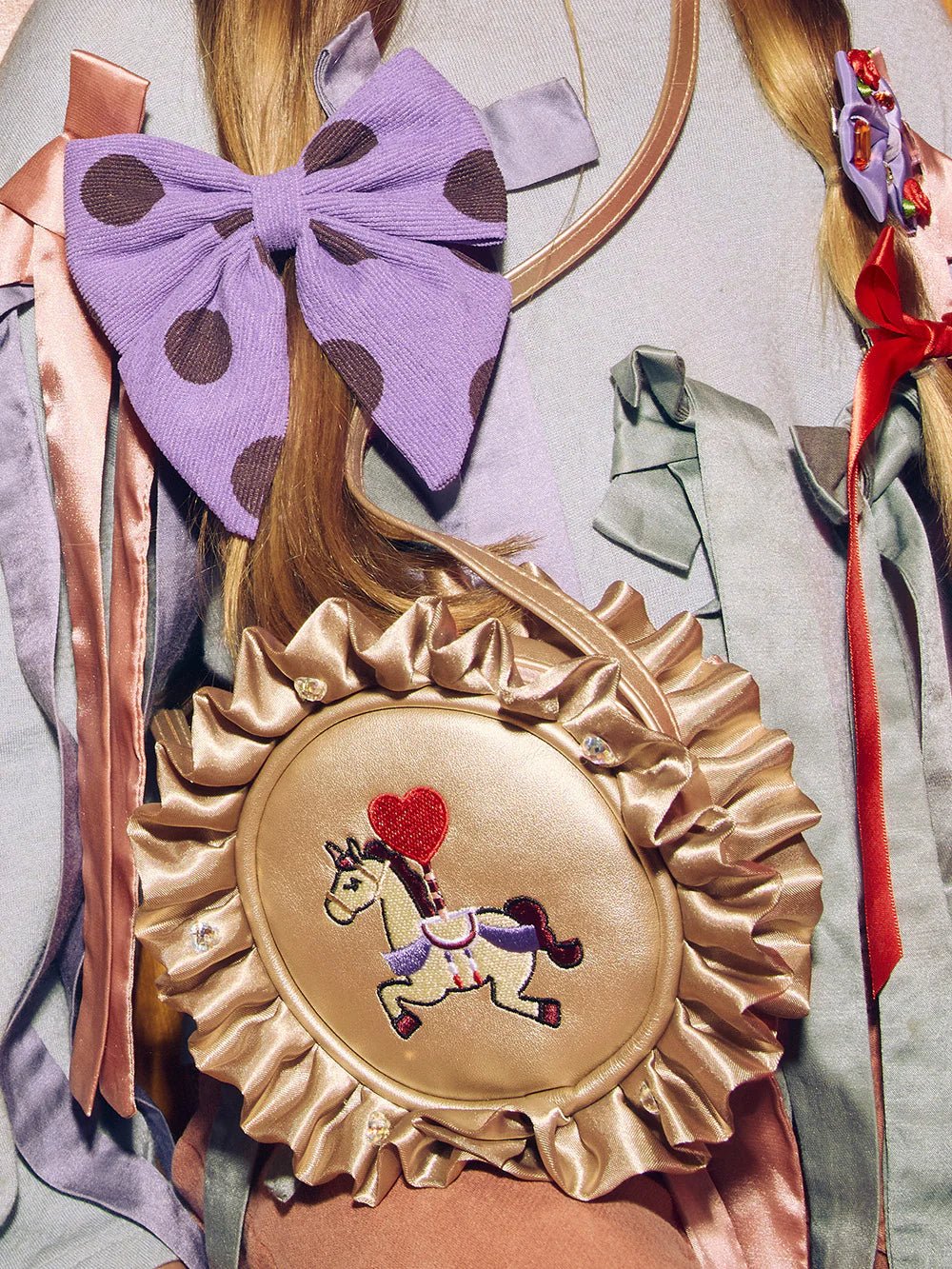 CAROUSEL UNICORN RUFFLE CROSSBODY BAG - OTHERLETTERS